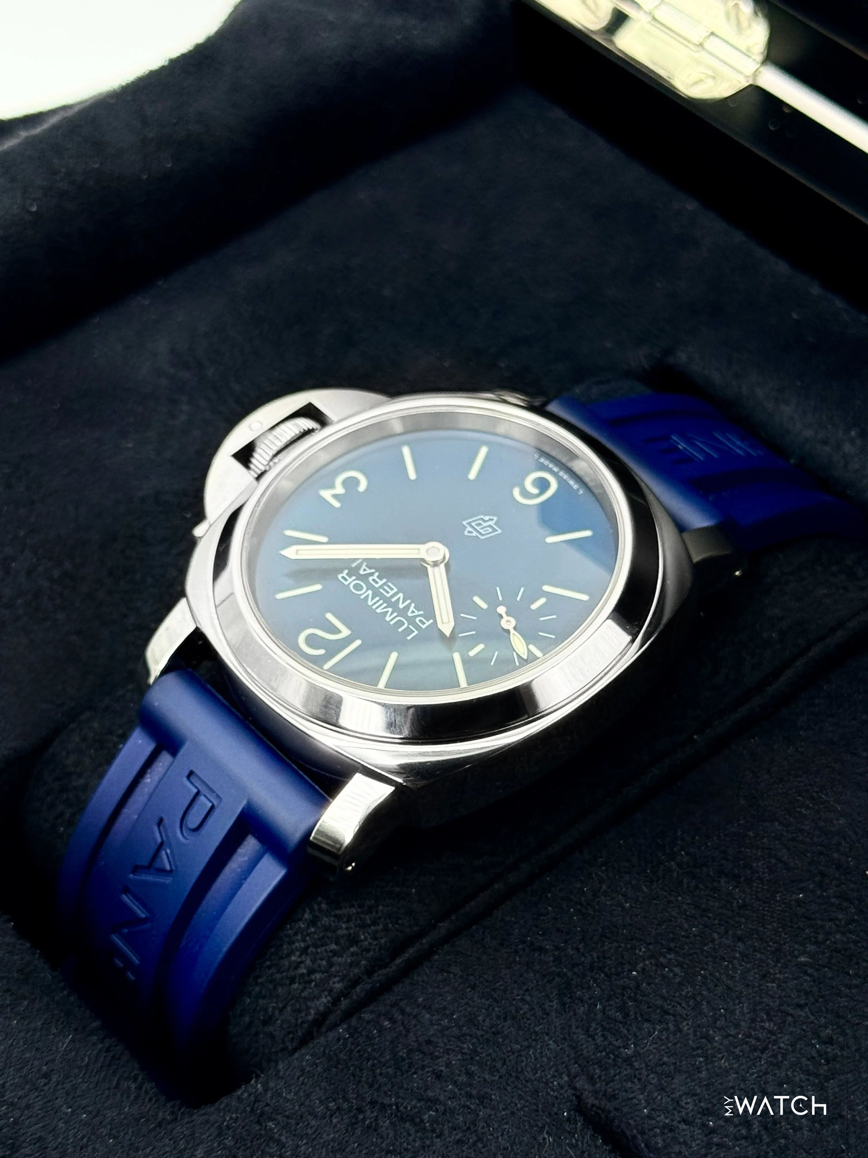 2023 Panerai Luminor Blu Mare 44mm PAM01085 Stainless Steel Blue Dial - Image 7