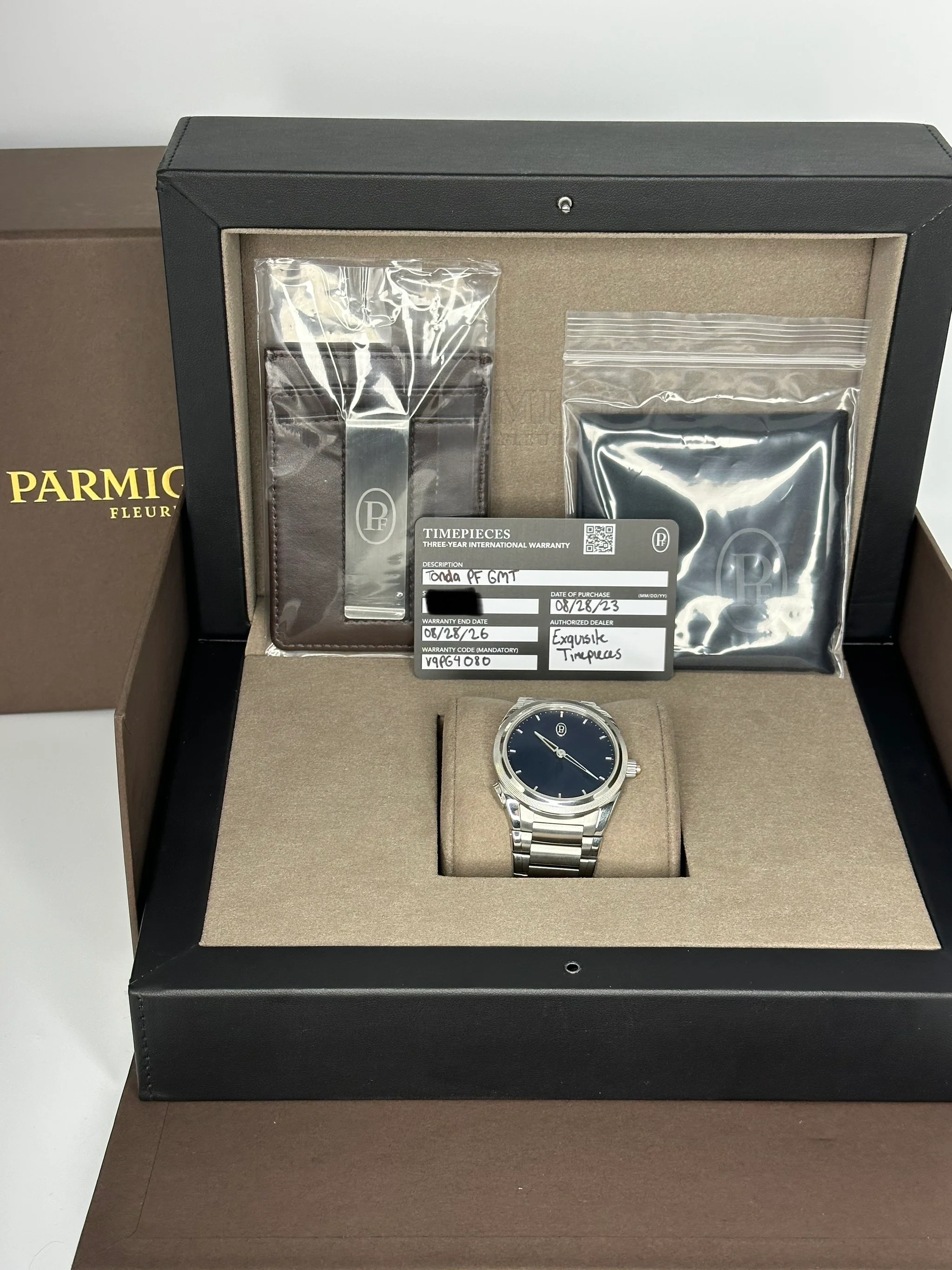 2023 Parmigiani Fleurier 40mm PFC905 TondaPF GMT Rattrapante Blue Dial - Image 13