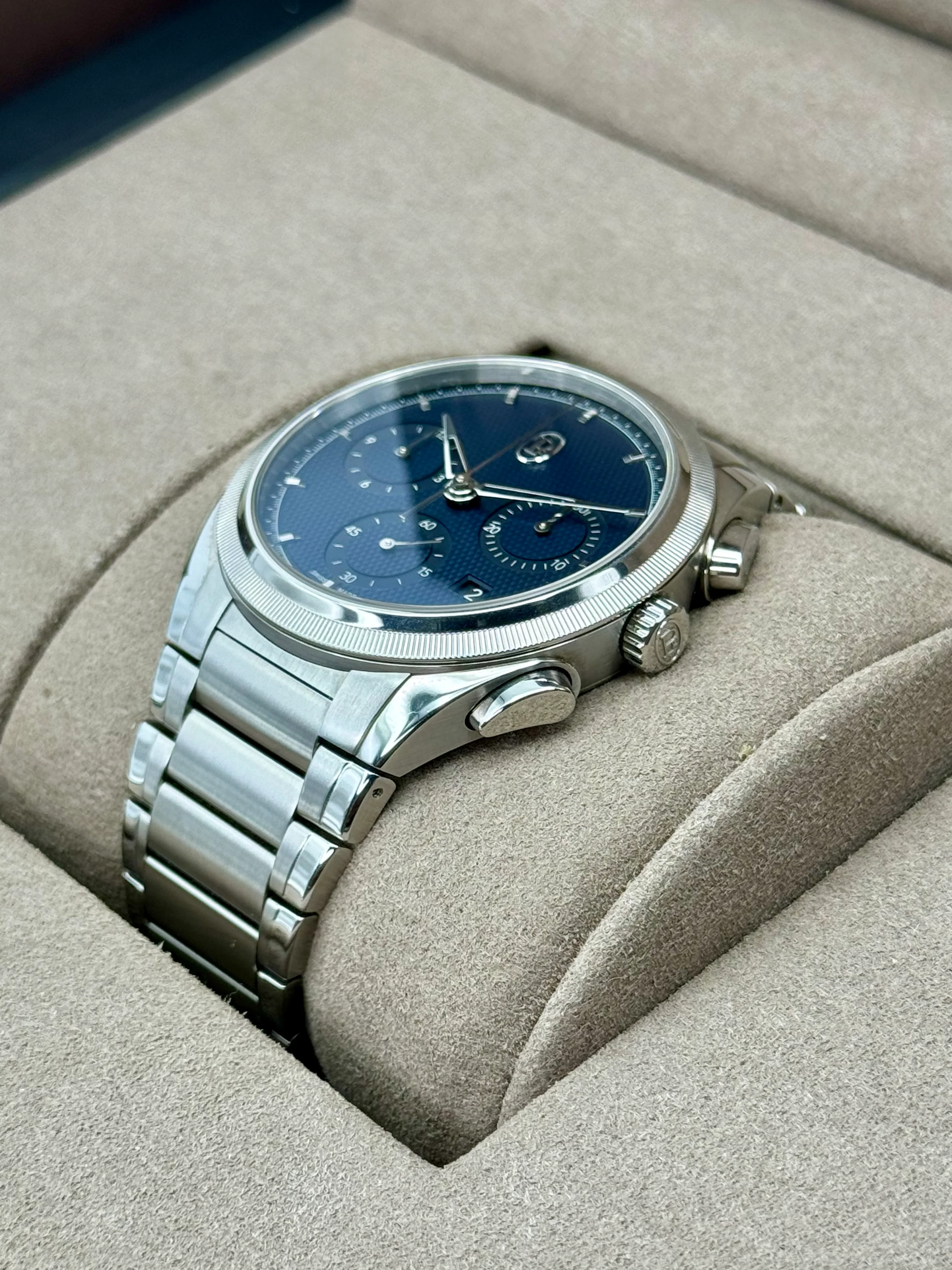 2023 Parmigiani Fleurier Tonda Pf Chronograph 42mm PFC915 Blue Dial - Image 5
