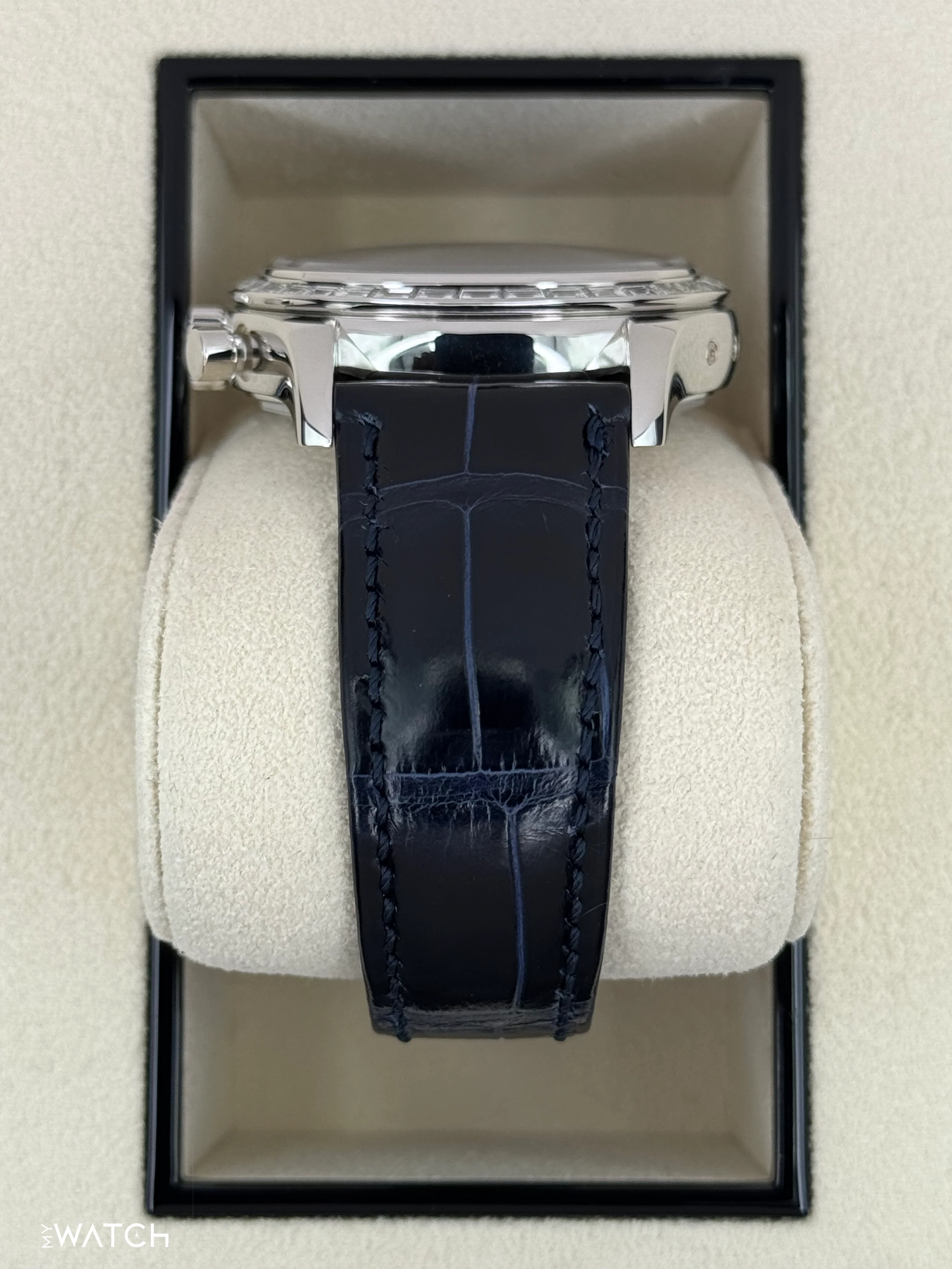 2023 Patek Philippe Annual Calendar Chronograph 40.5mm 5961P Platinum Blue Dial - Image 4