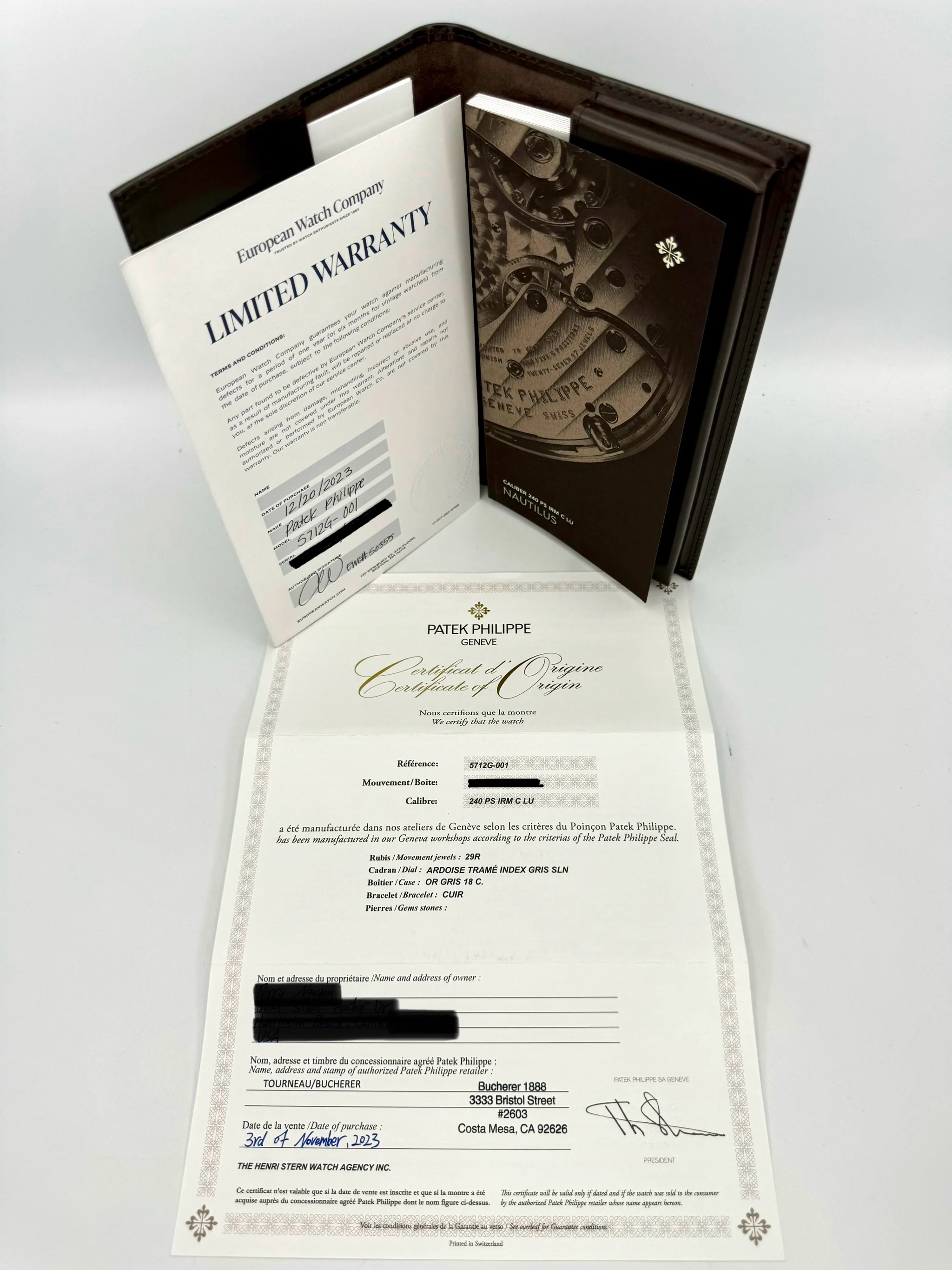 2023 Patek Philippe Nautilus 40mm 5712G White Gold Grey Dial - Image 12