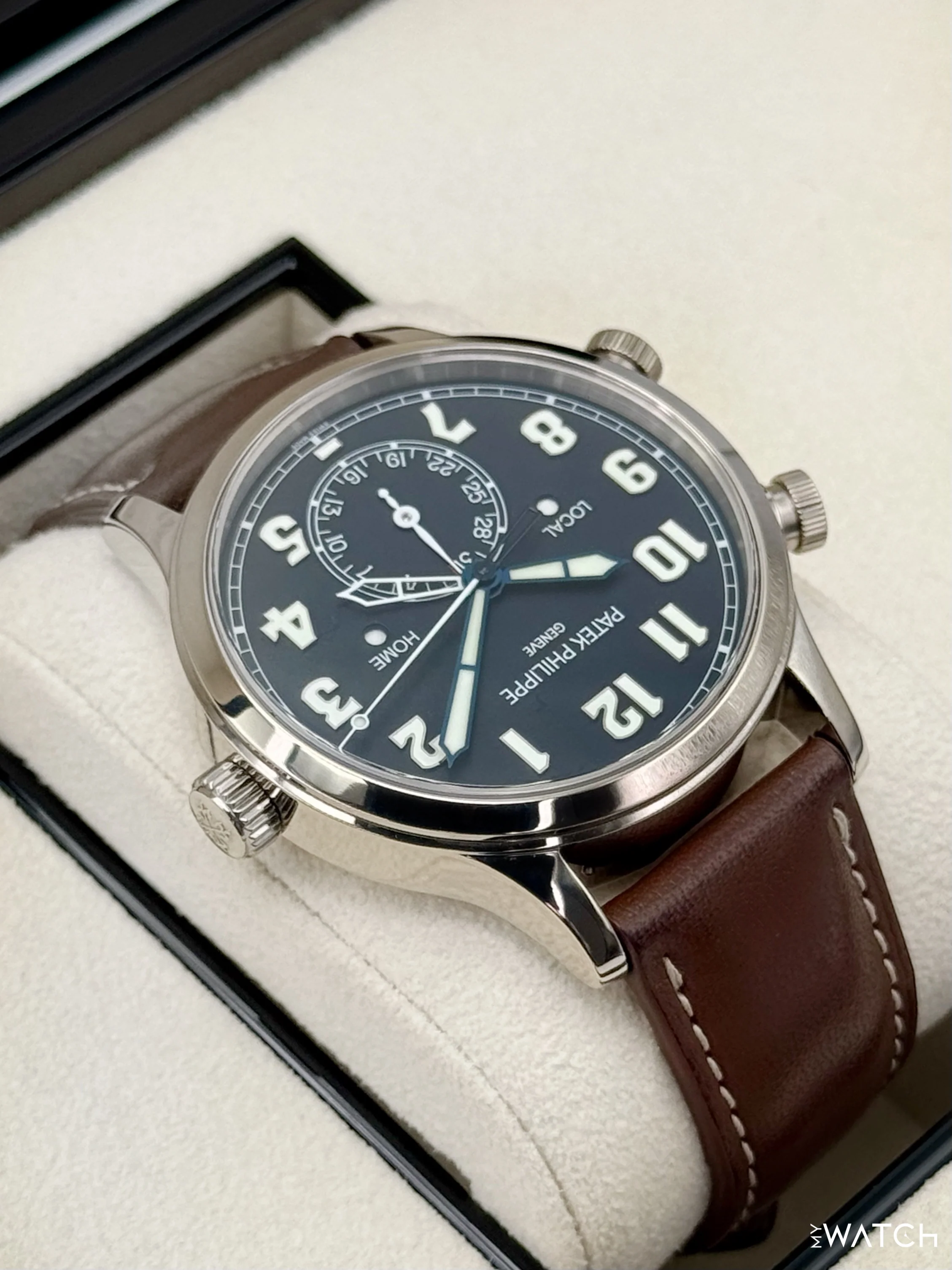 2023 Patek Philippe Pilot Time Travel 42mm 5524G White Gold Black Dial - Image 6