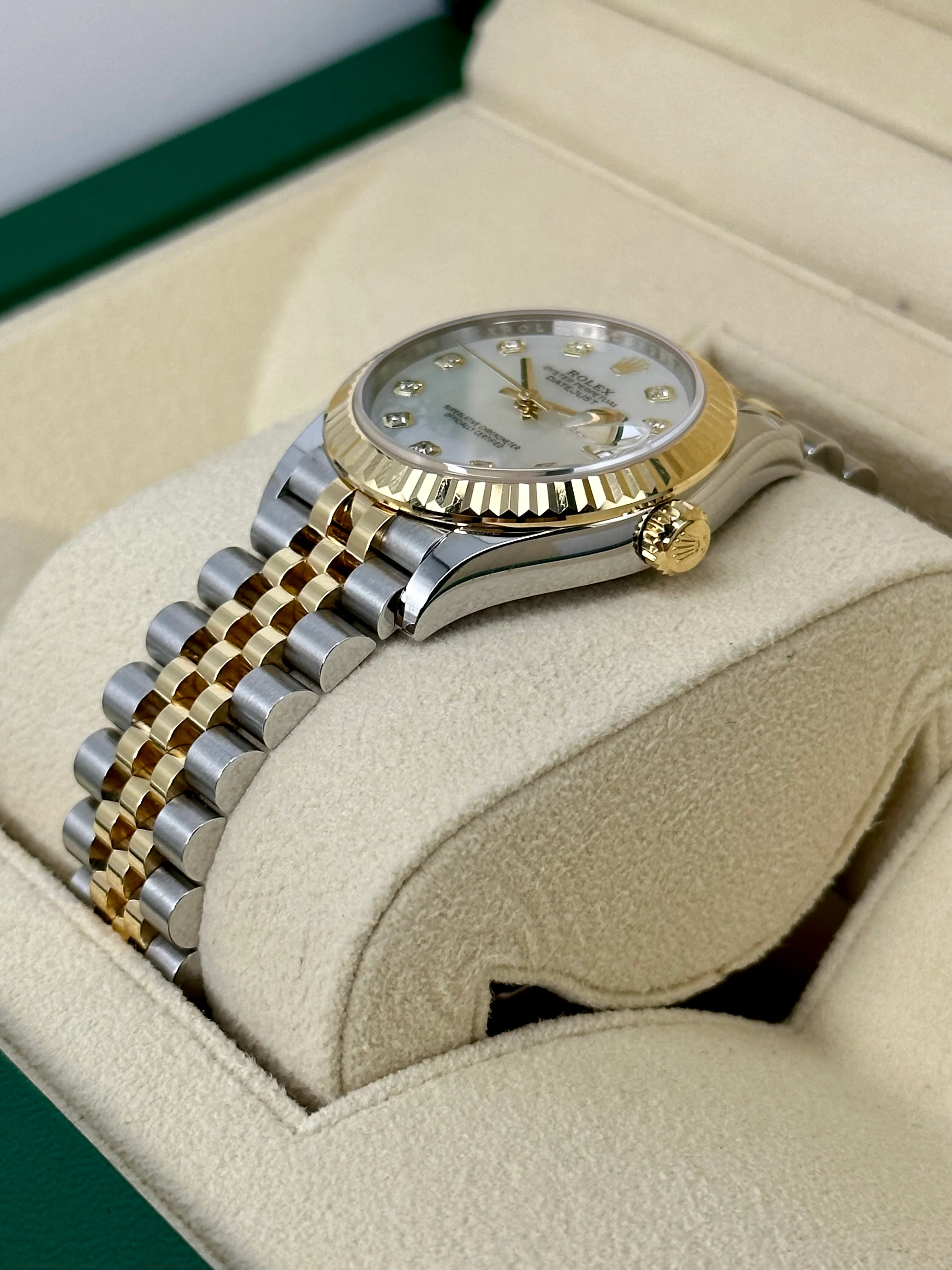 2023 Roles Datejust 31mm Two-Tone Jubilee Mother of Pearl Diamond Dial - Image 5