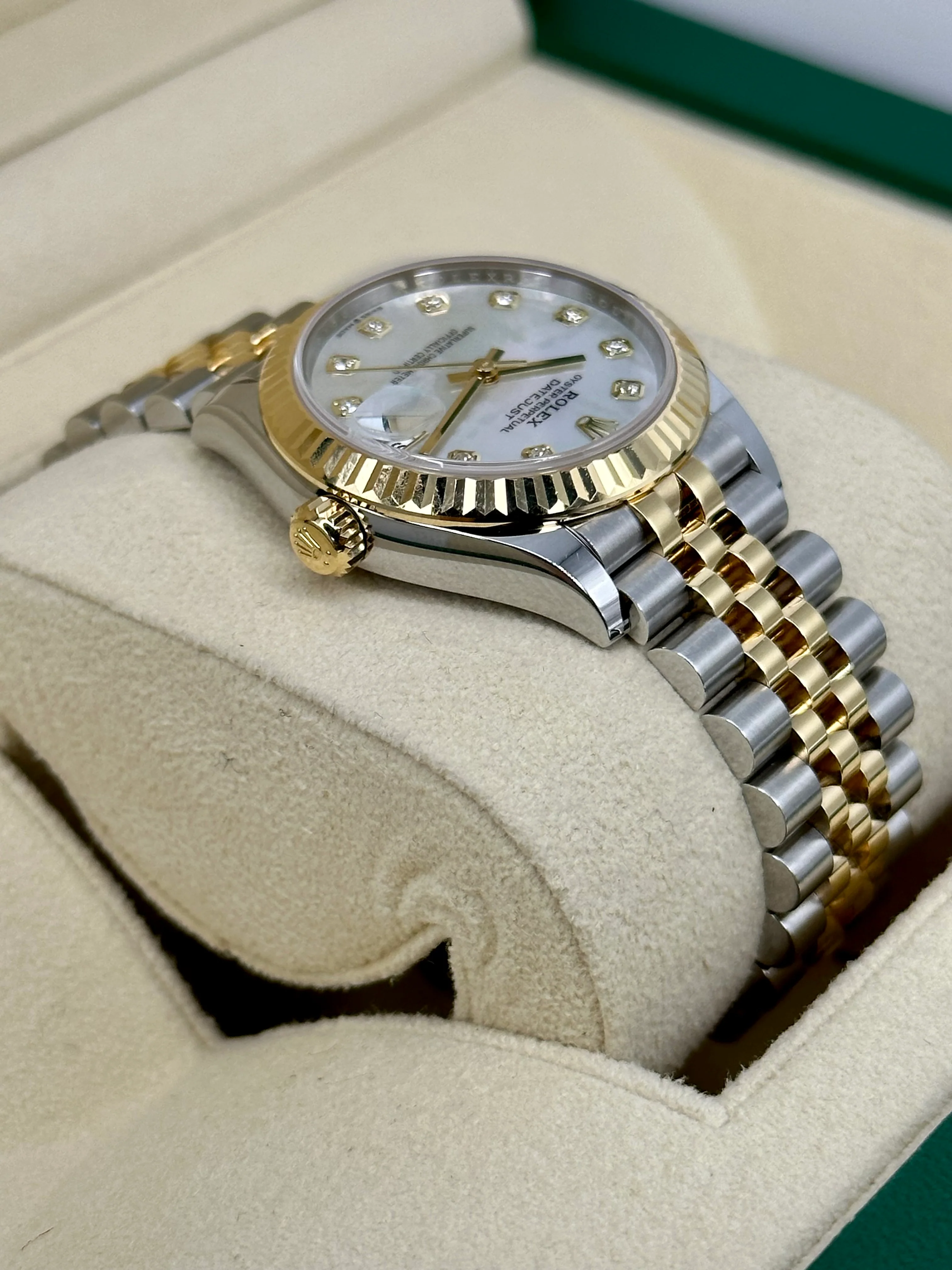 2023 Roles Datejust 31mm Two-Tone Jubilee Mother of Pearl Diamond Dial - Image 8