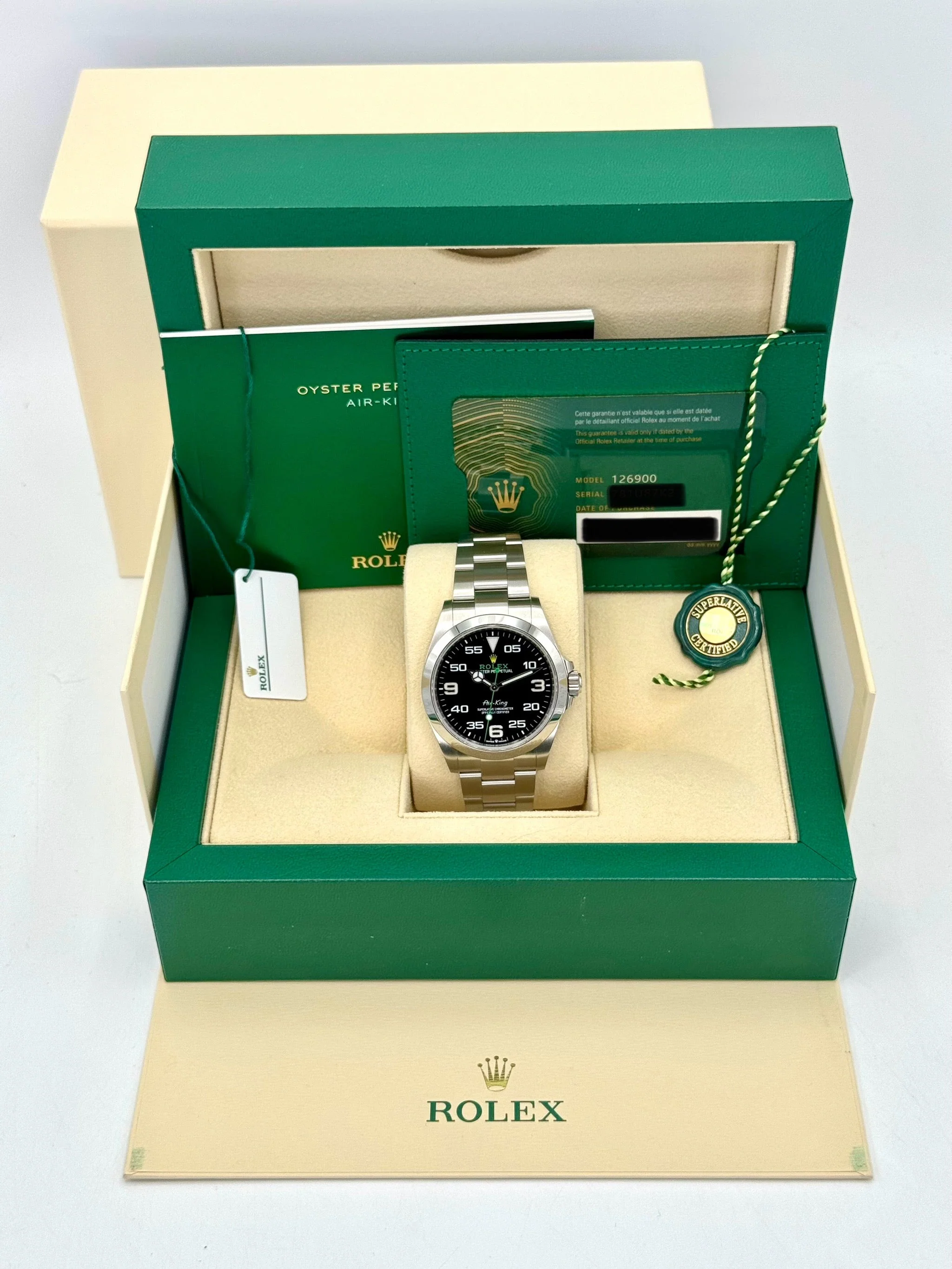 2023 Rolex Air-King 40mm 126900 Stainless Steel Black Dial - Image 10