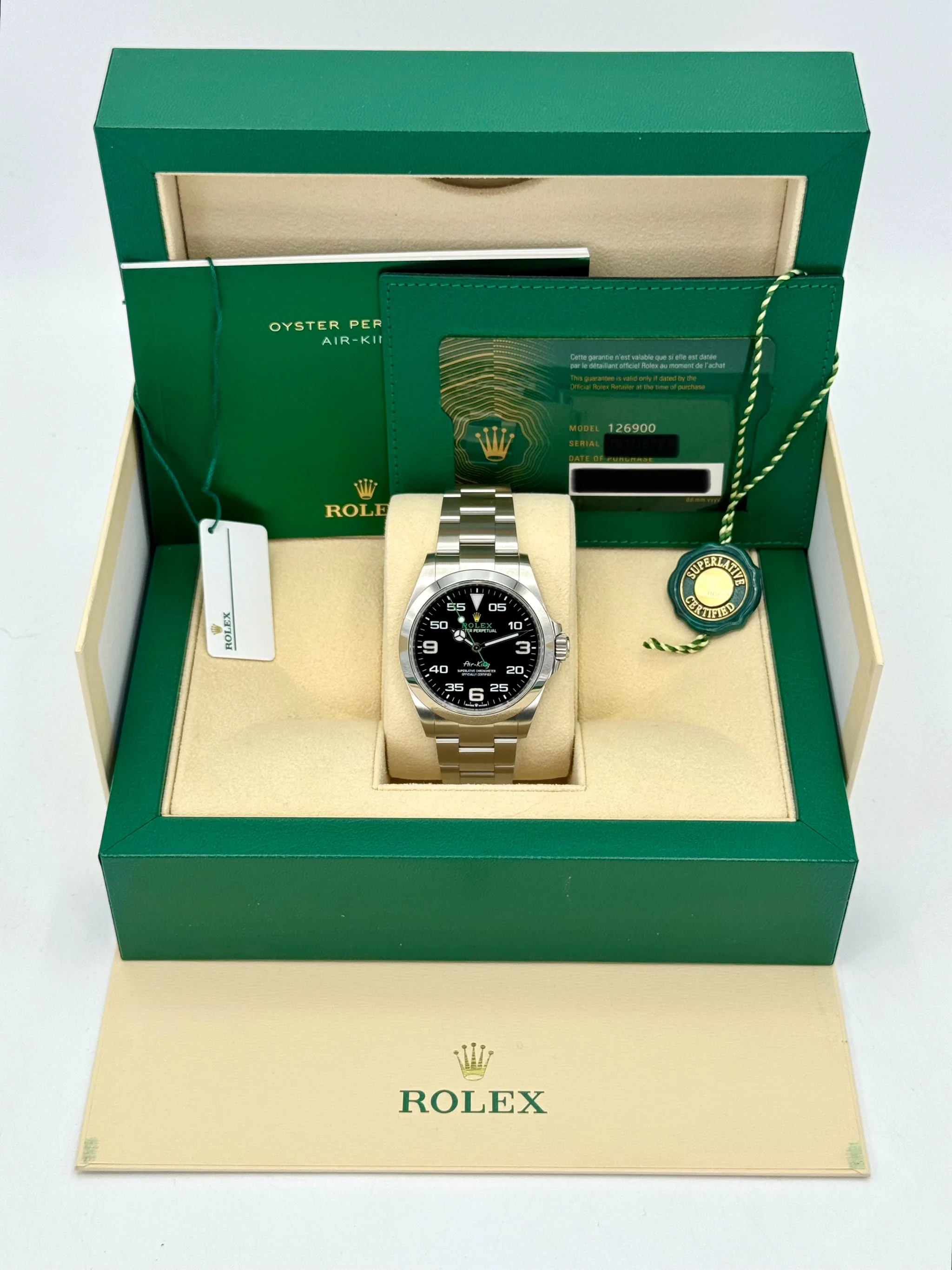 2023 Rolex Air-King 40mm 126900 Stainless Steel Black Dial - Image 11