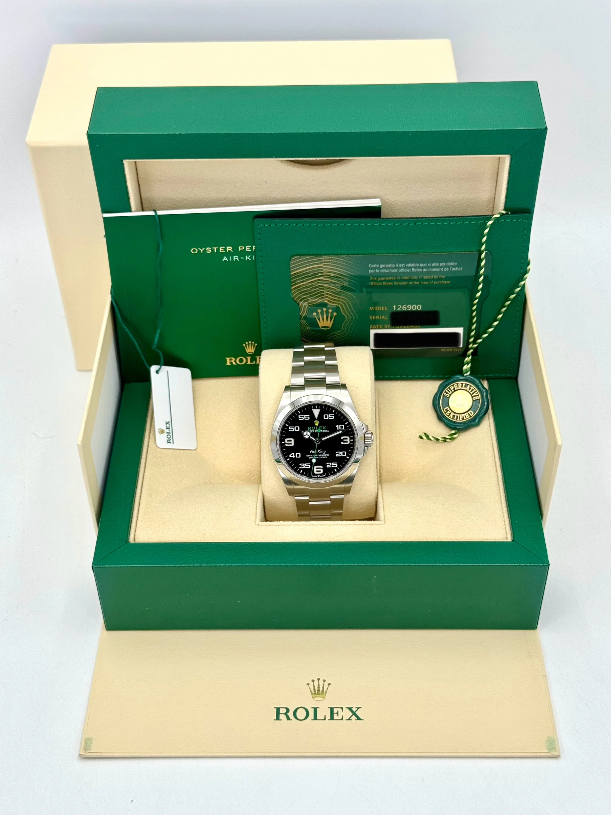 2023 Rolex Air-King 40mm 126900 Stainless Steel Black Dial - Image 12