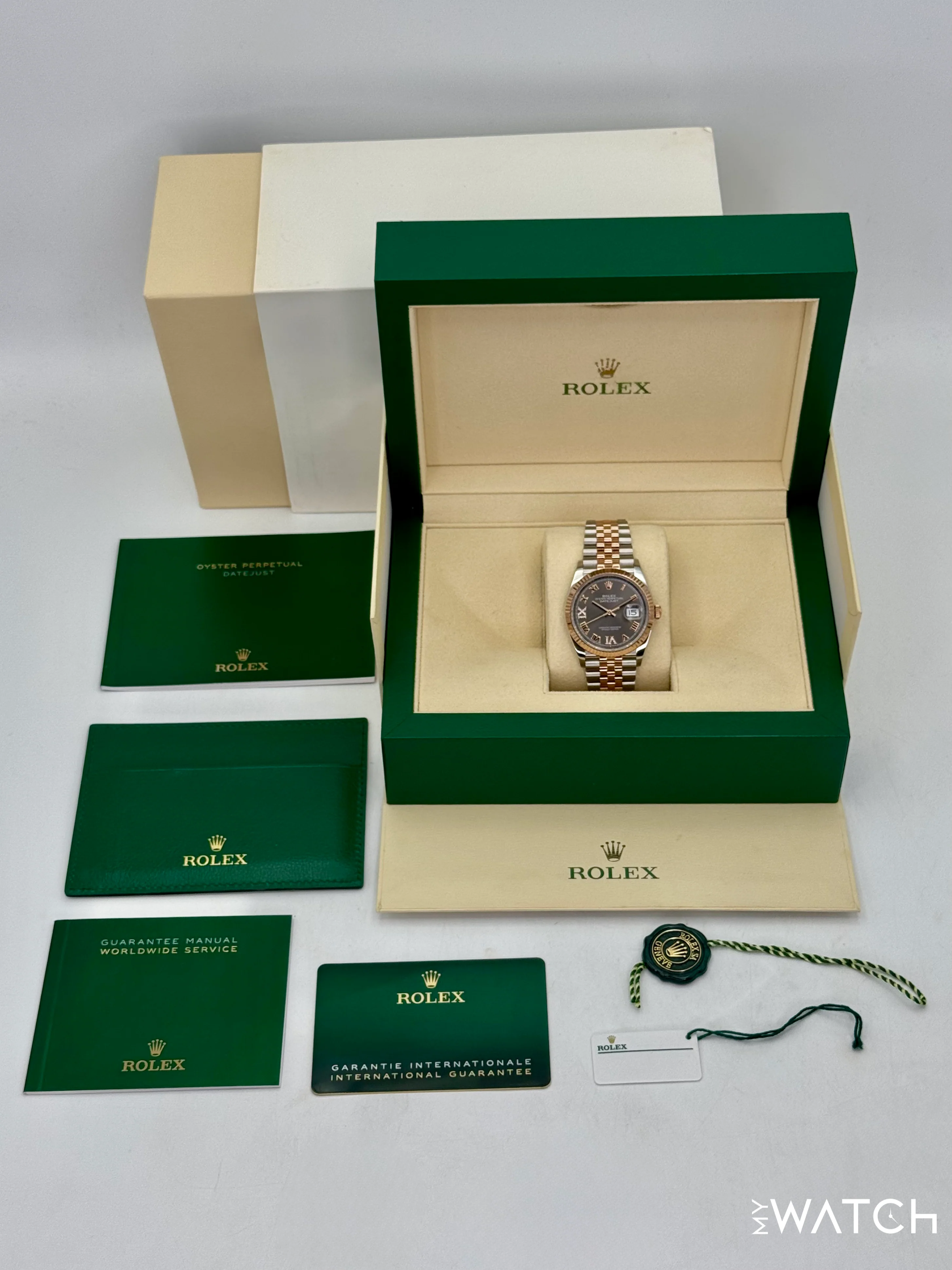 2023 Rolex Datejust 36mm 126231 Two-Tone Jubilee Slate Rhodium Diamond Dial - Image 10