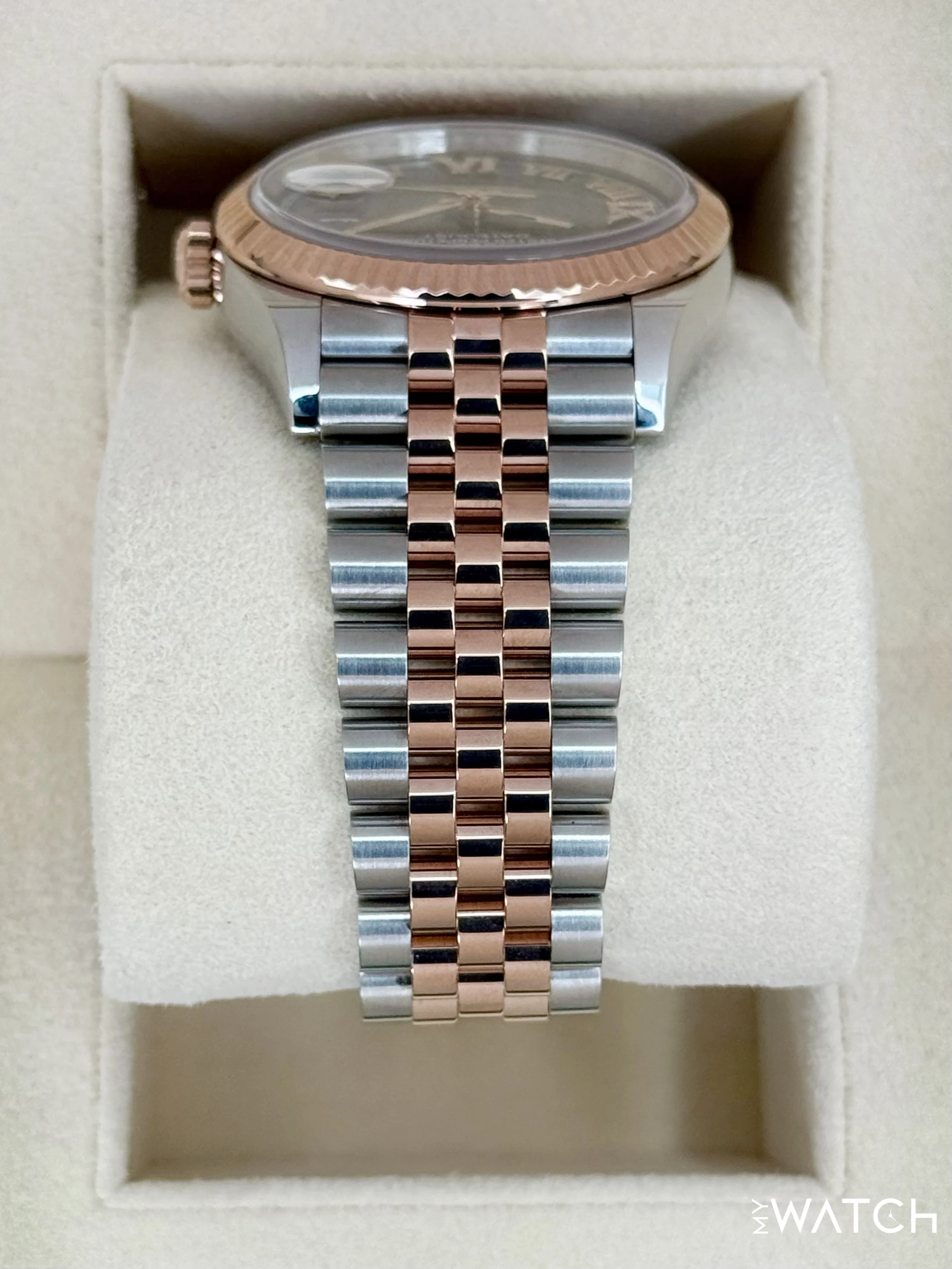 2023 Rolex Datejust 36mm 126231 Two-Tone Jubilee Slate Rhodium Diamond Dial - Image 4