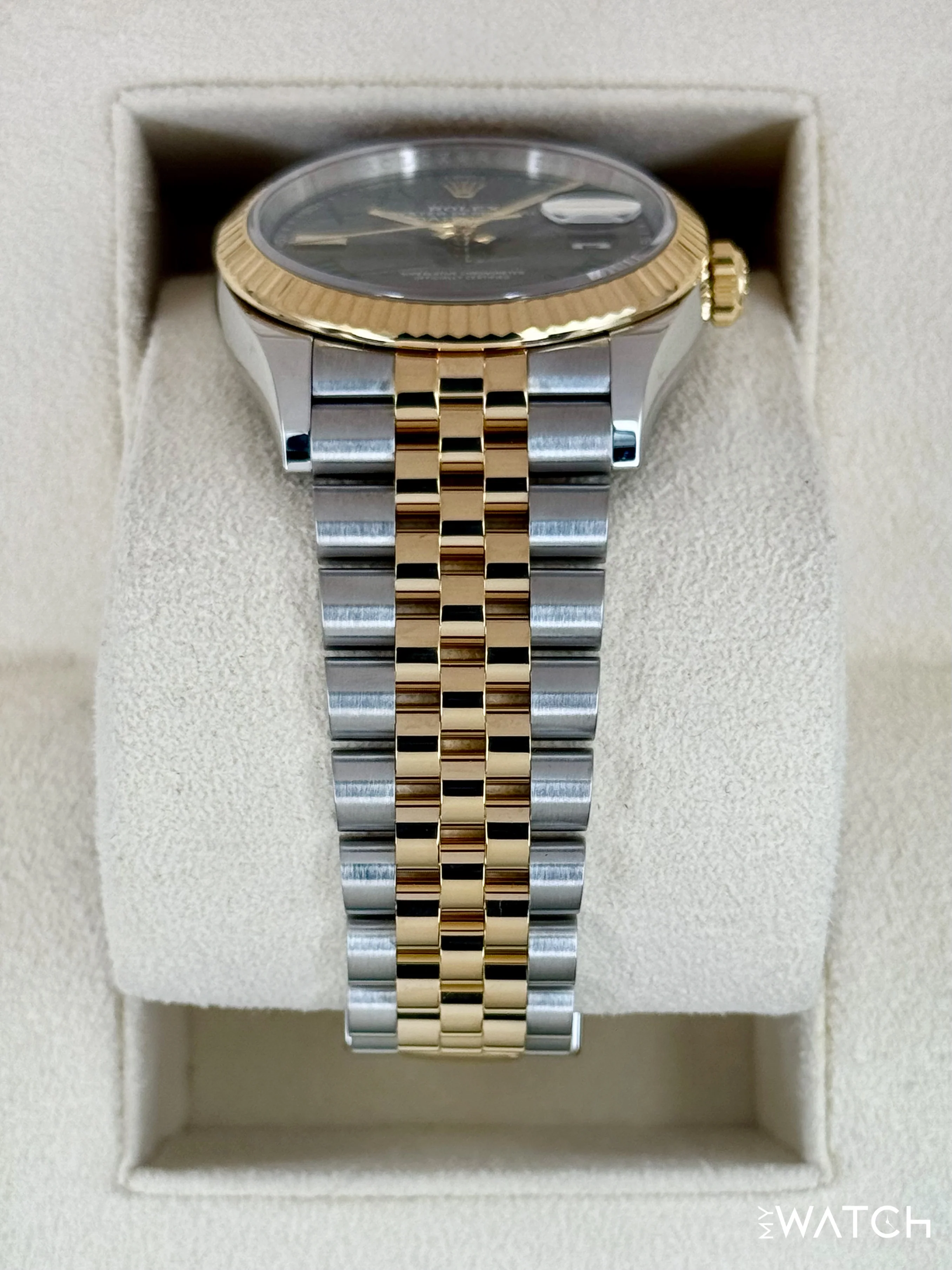 2023 Rolex Datejust 36mm 126233 Two-Tone Jubilee Wimbledon Dial - Image 3