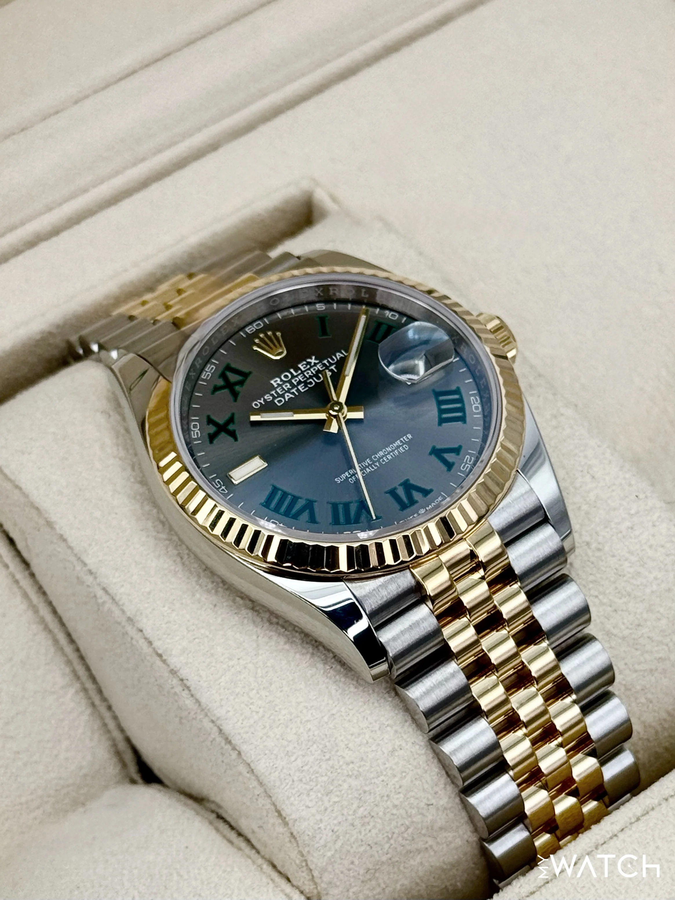 2023 Rolex Datejust 36mm 126233 Two-Tone Jubilee Wimbledon Dial - Image 6