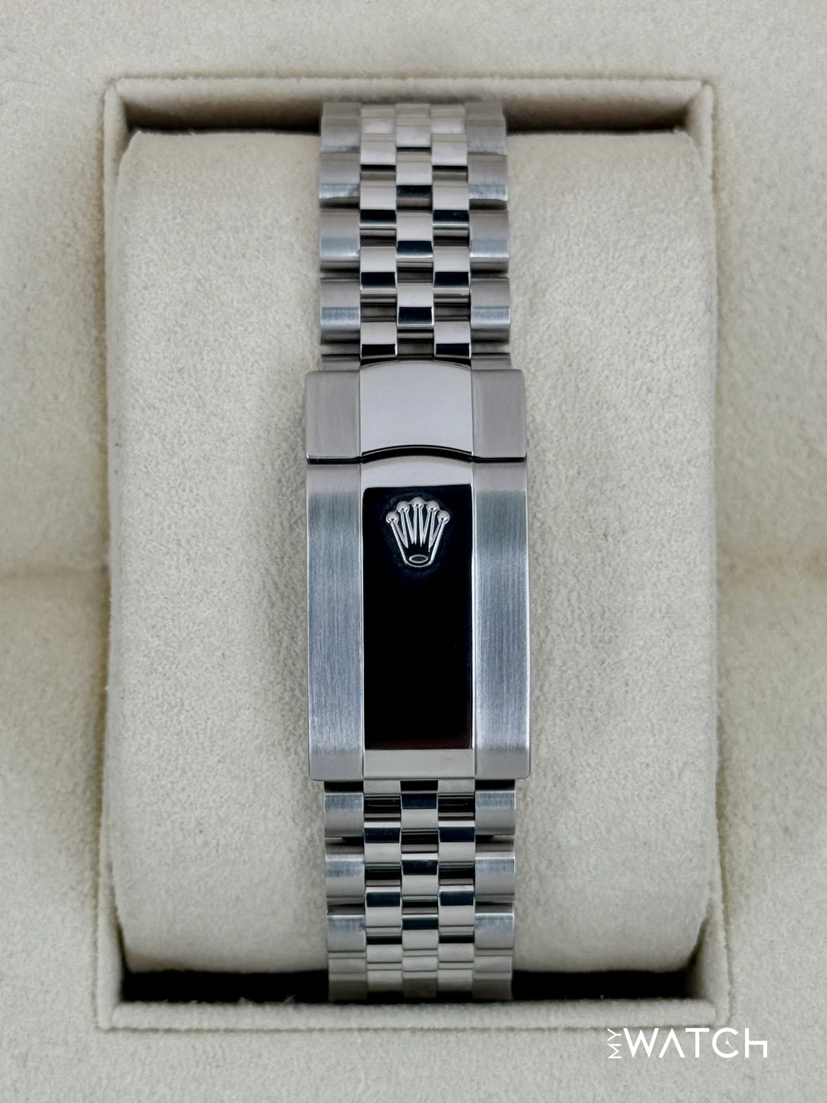 2023 Rolex Datejust 36mm 126234 Stainless Steel Jubilee Green Palm Motif Dial - Image 2