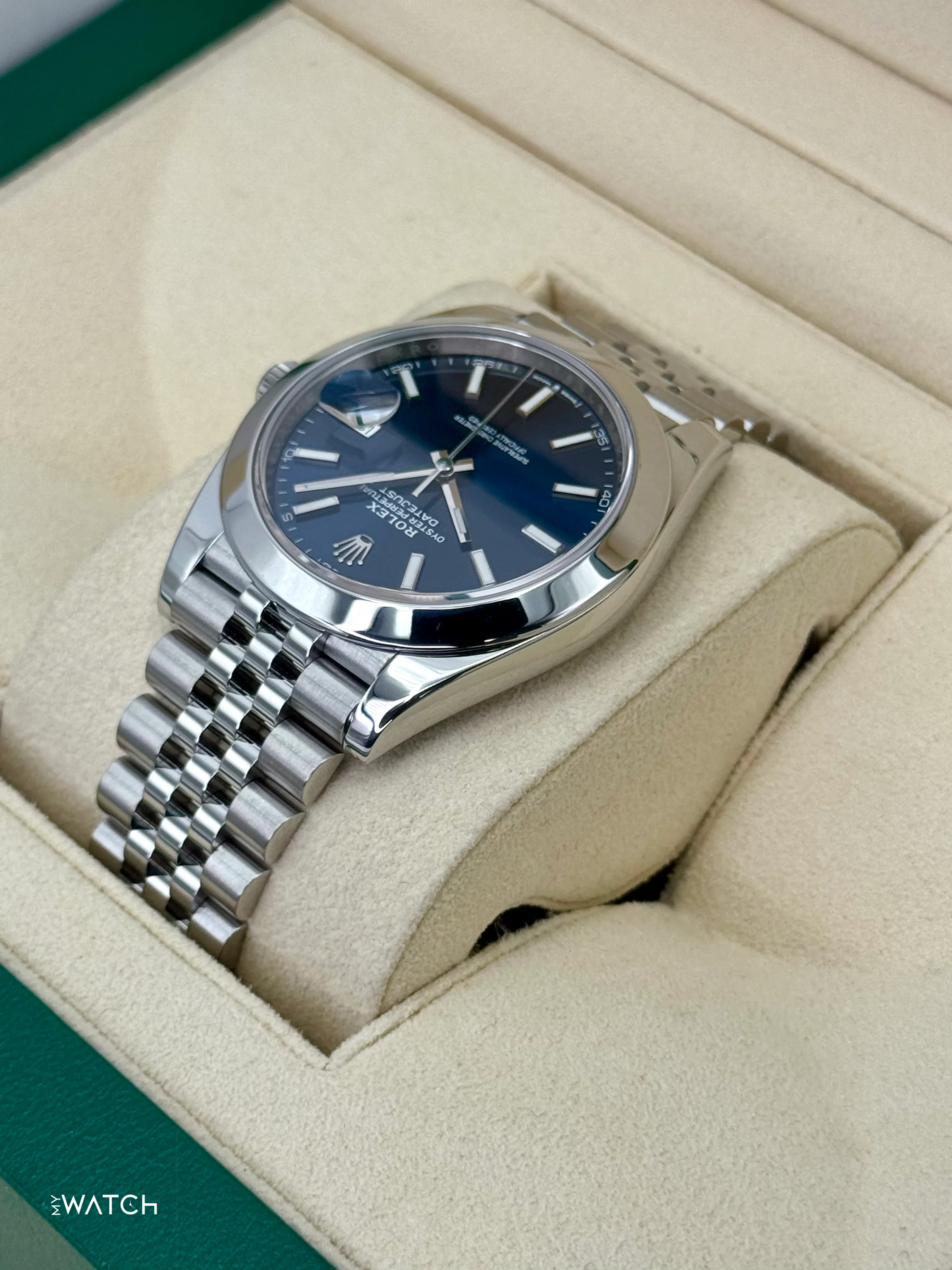 2023 Rolex Datejust 41mm 126300 Stainless Steel Jubilee Blue Dial - Image 7