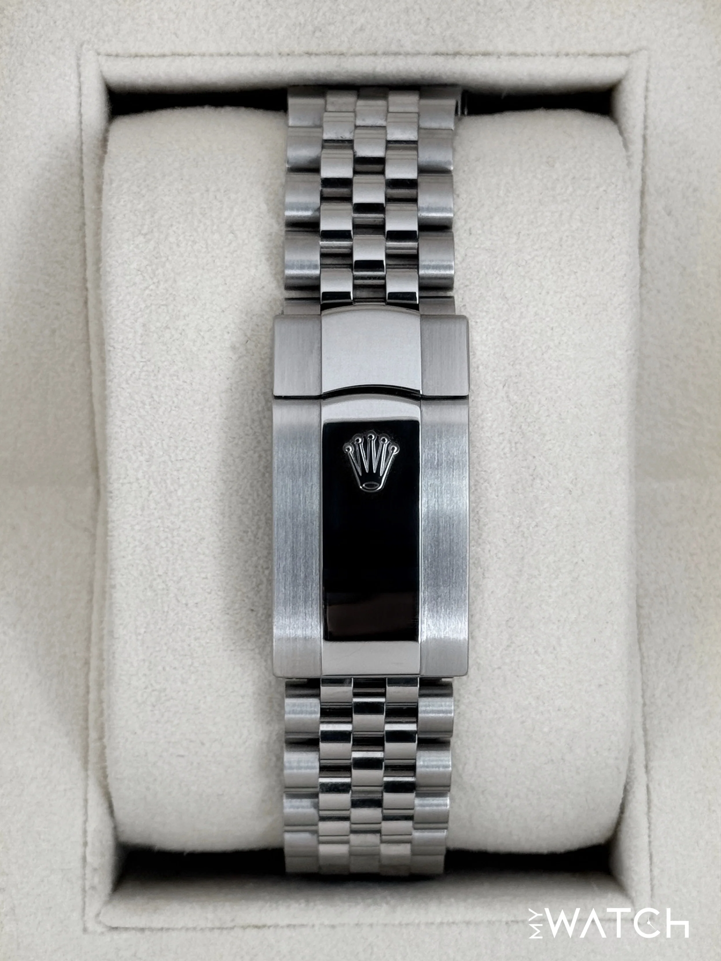 2023 Rolex Datejust 41mm 126300 Stainless Steel Jubilee Green Motif Dial - Image 2