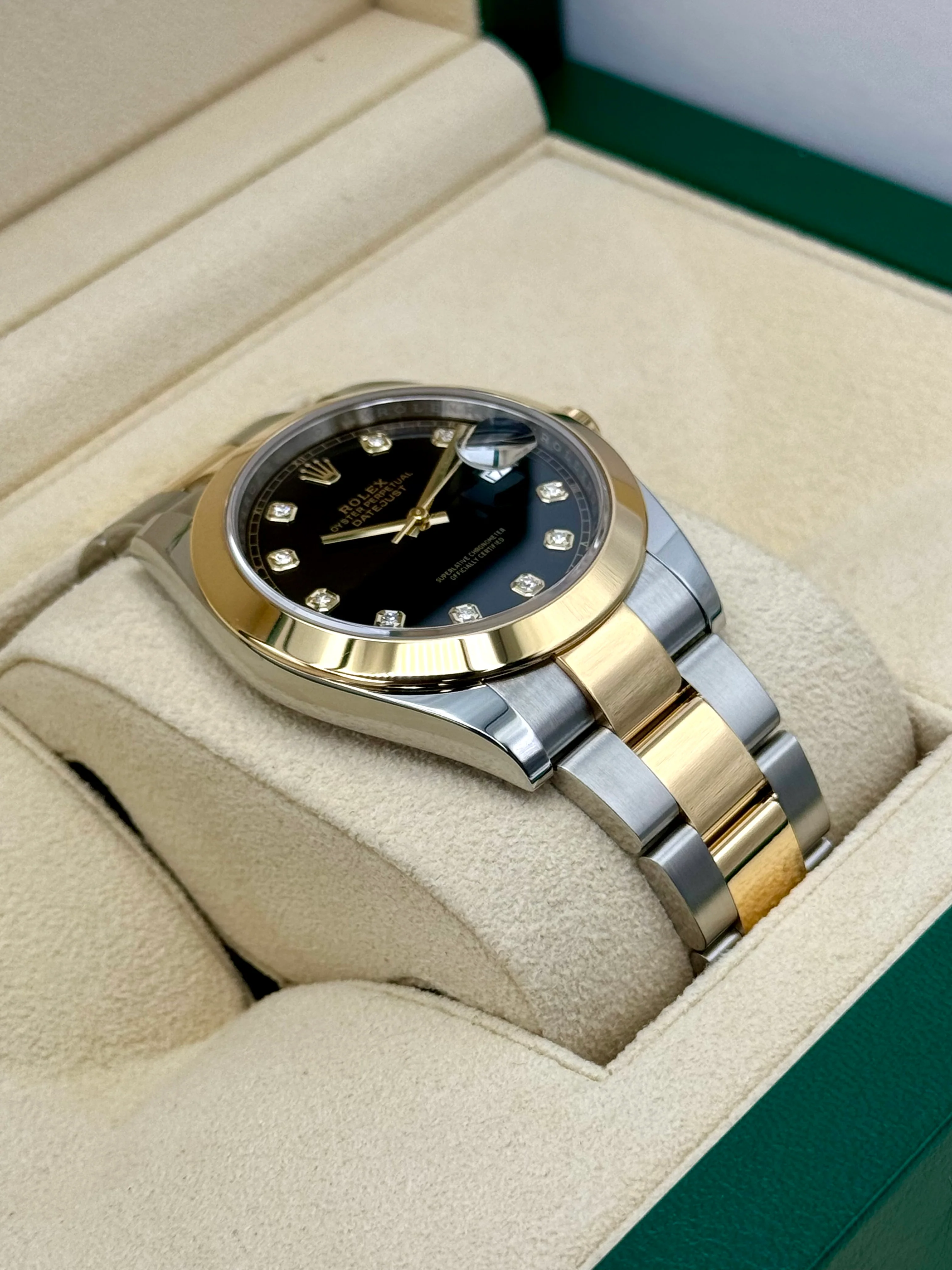 2023 Rolex Datejust 41mm 126303 Two-Tone Oyster Black Diamond Dial - Image 6