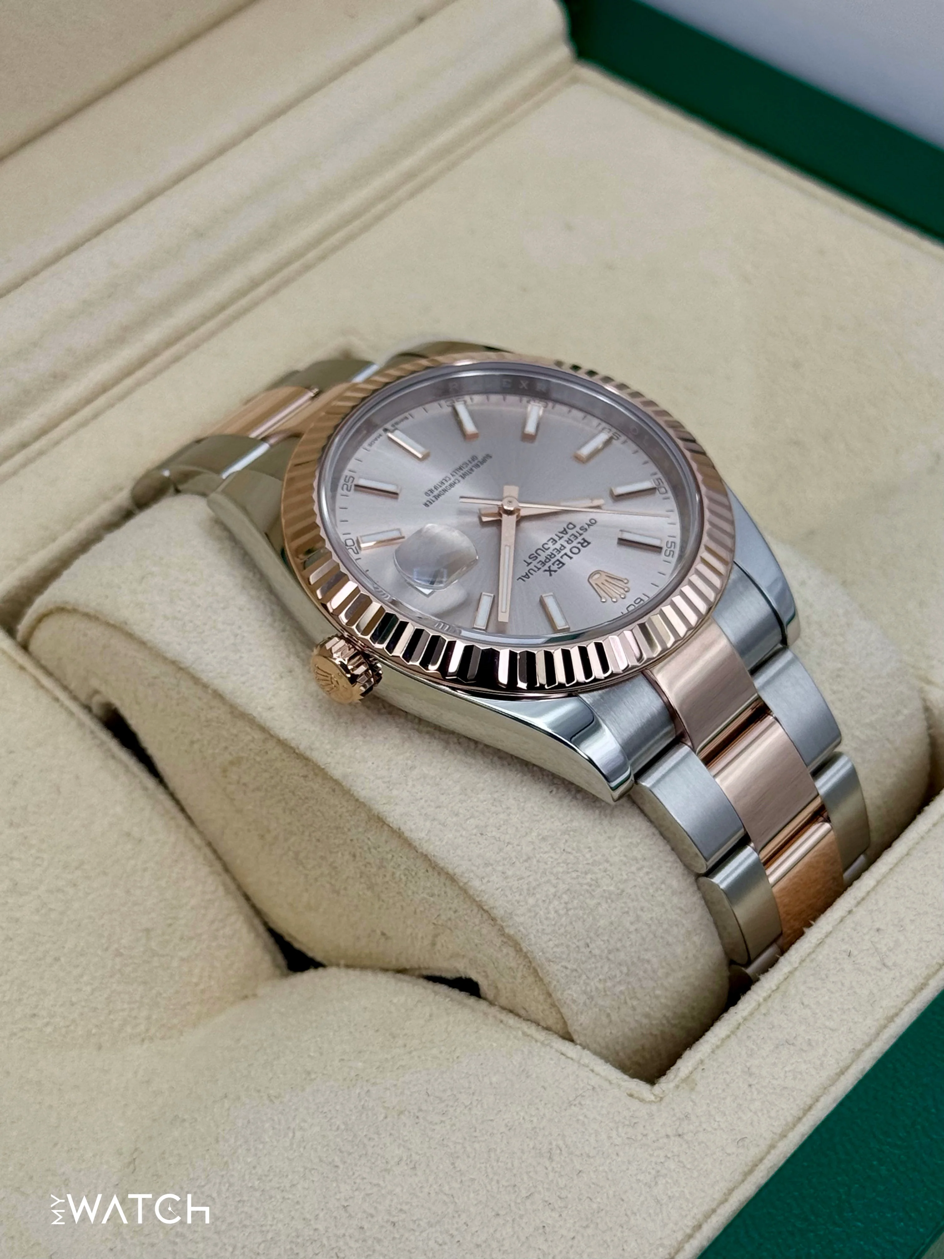 2023 Rolex Datejust 41mm 126331 Two-Tone Oyster Sundust Dial - Image 8