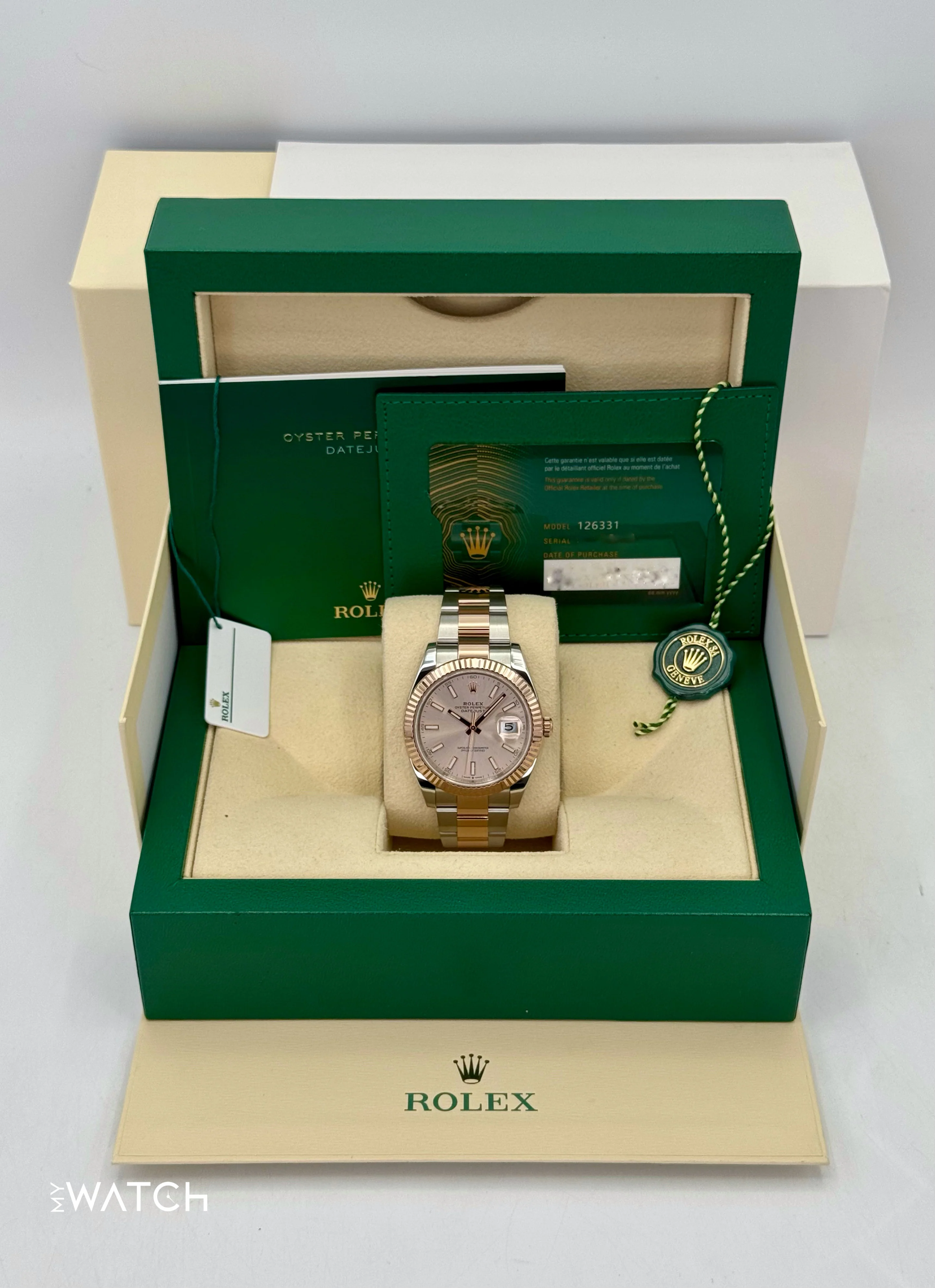 2023 Rolex Datejust 41mm 126331 Two-Tone Oyster Sundust Dial - Image 9