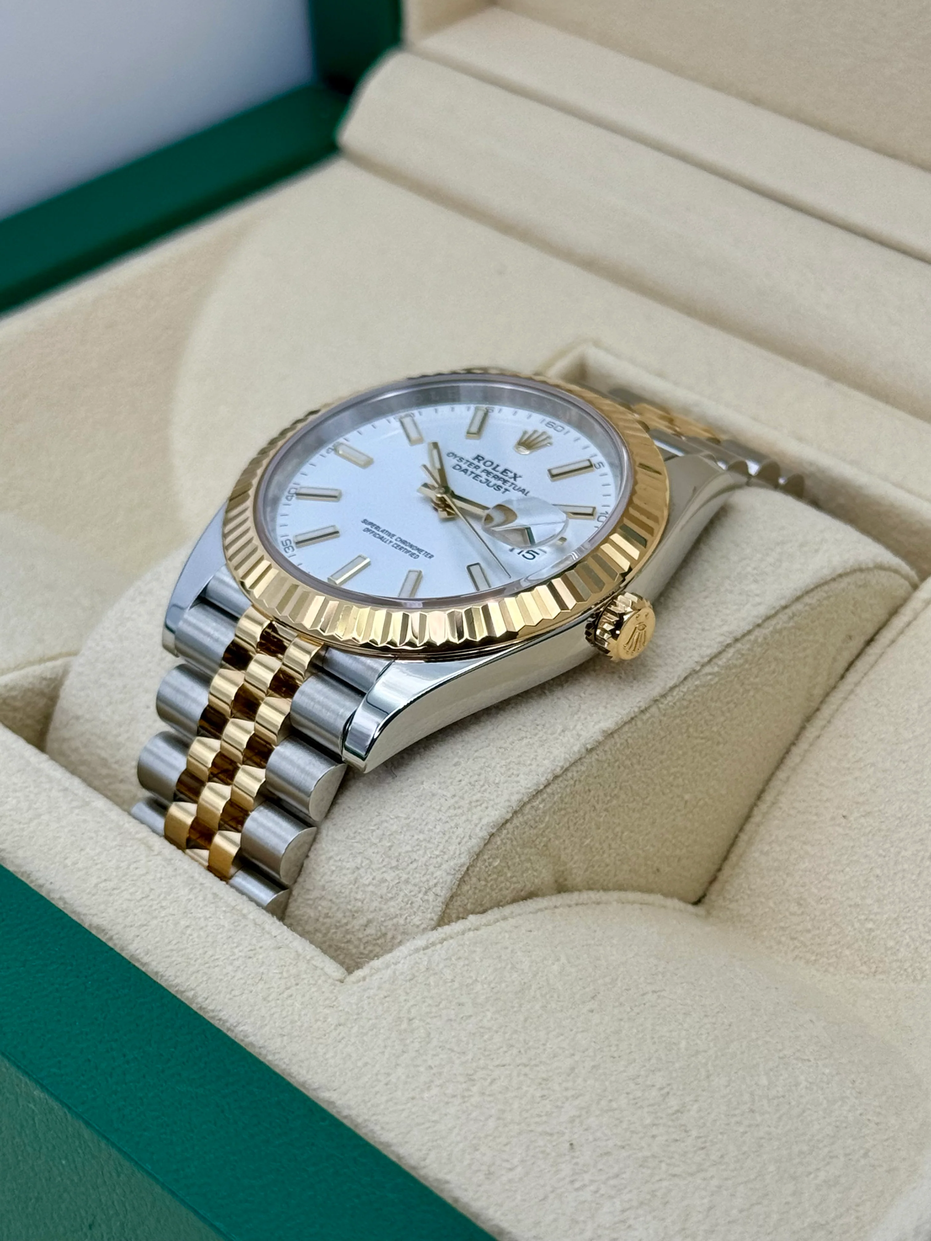 2023 Rolex Datejust 41mm 126333 Two-Tone Jubilee White Dial - Image 5