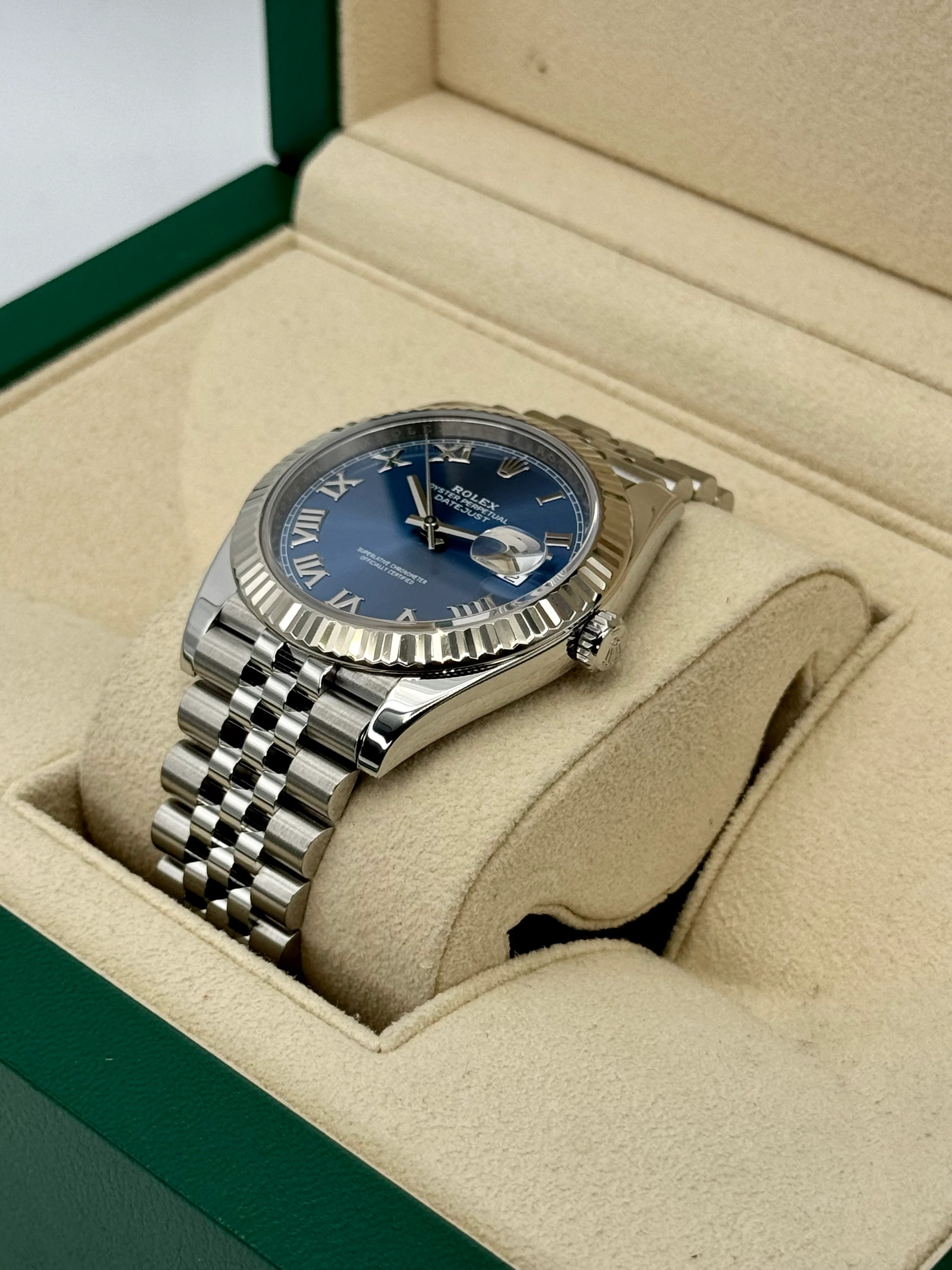 2023 Rolex Datejust 41mm 126334 Jubilee Blue Roman Numeral Dial - Image 5