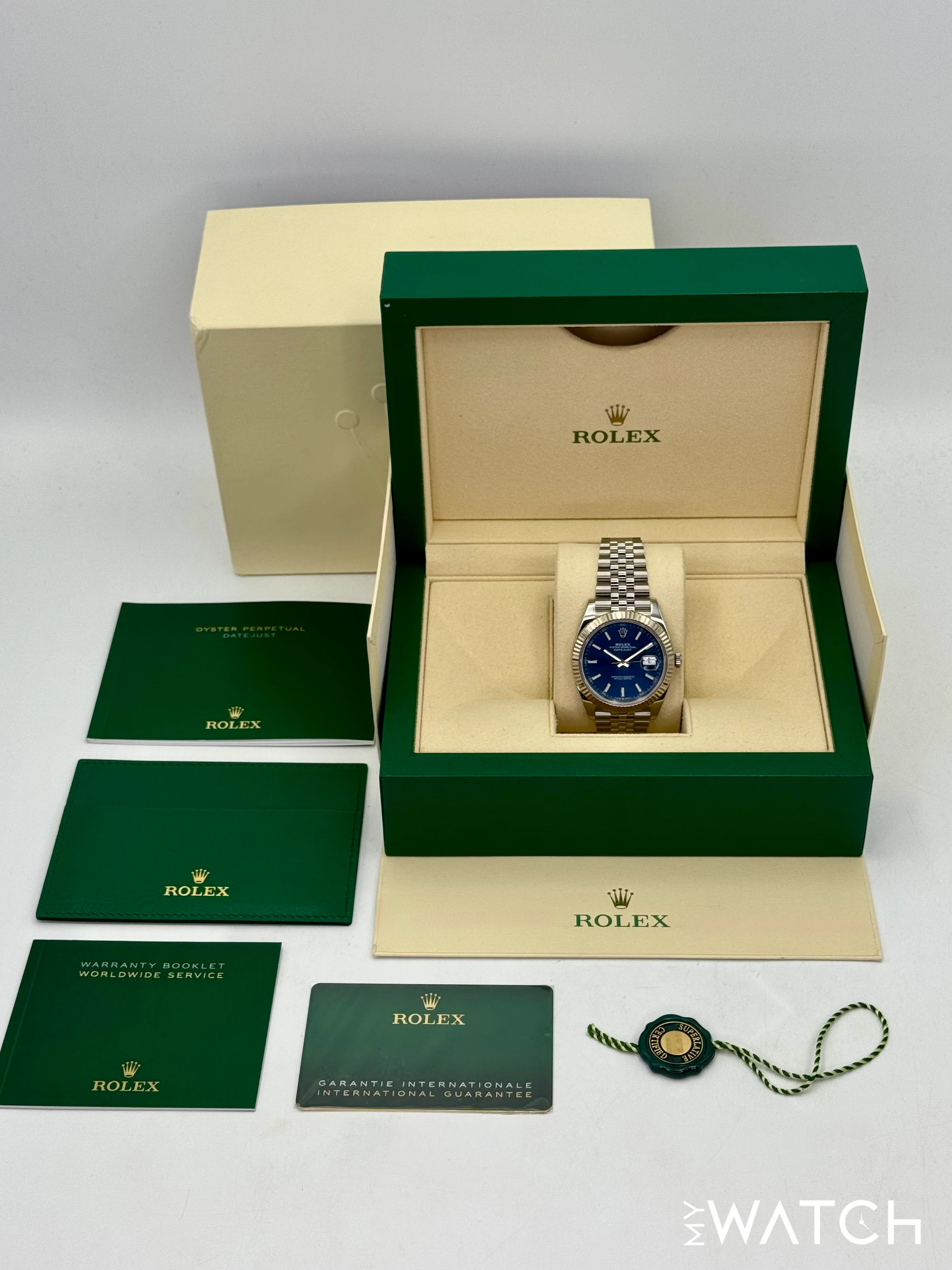 2023 Rolex Datejust 41mm 126334 Stainless Steel Jubilee Blue Dial - Image 10
