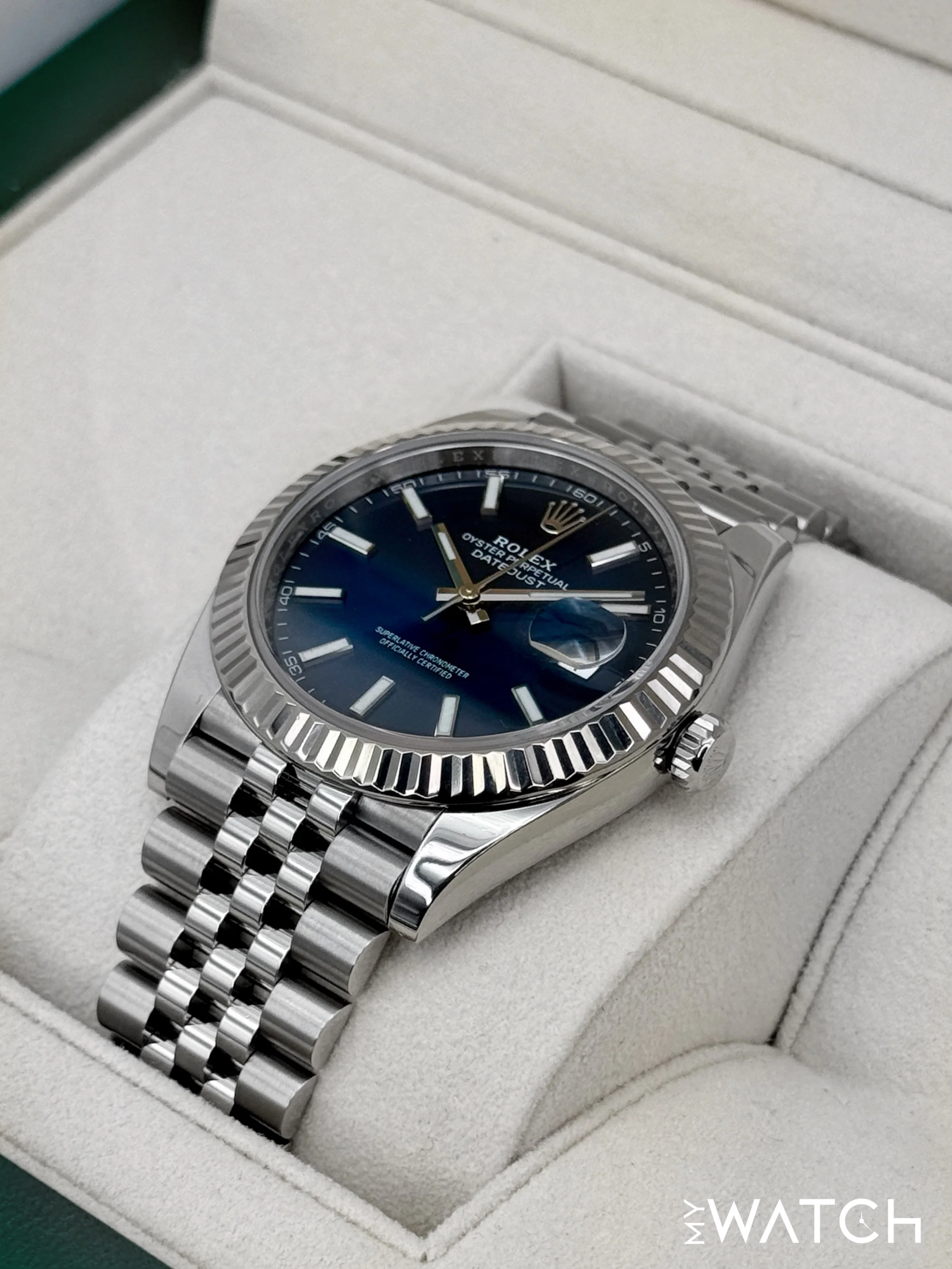 2023 Rolex Datejust 41mm 126334 Stainless Steel Jubilee Blue Dial - Image 5