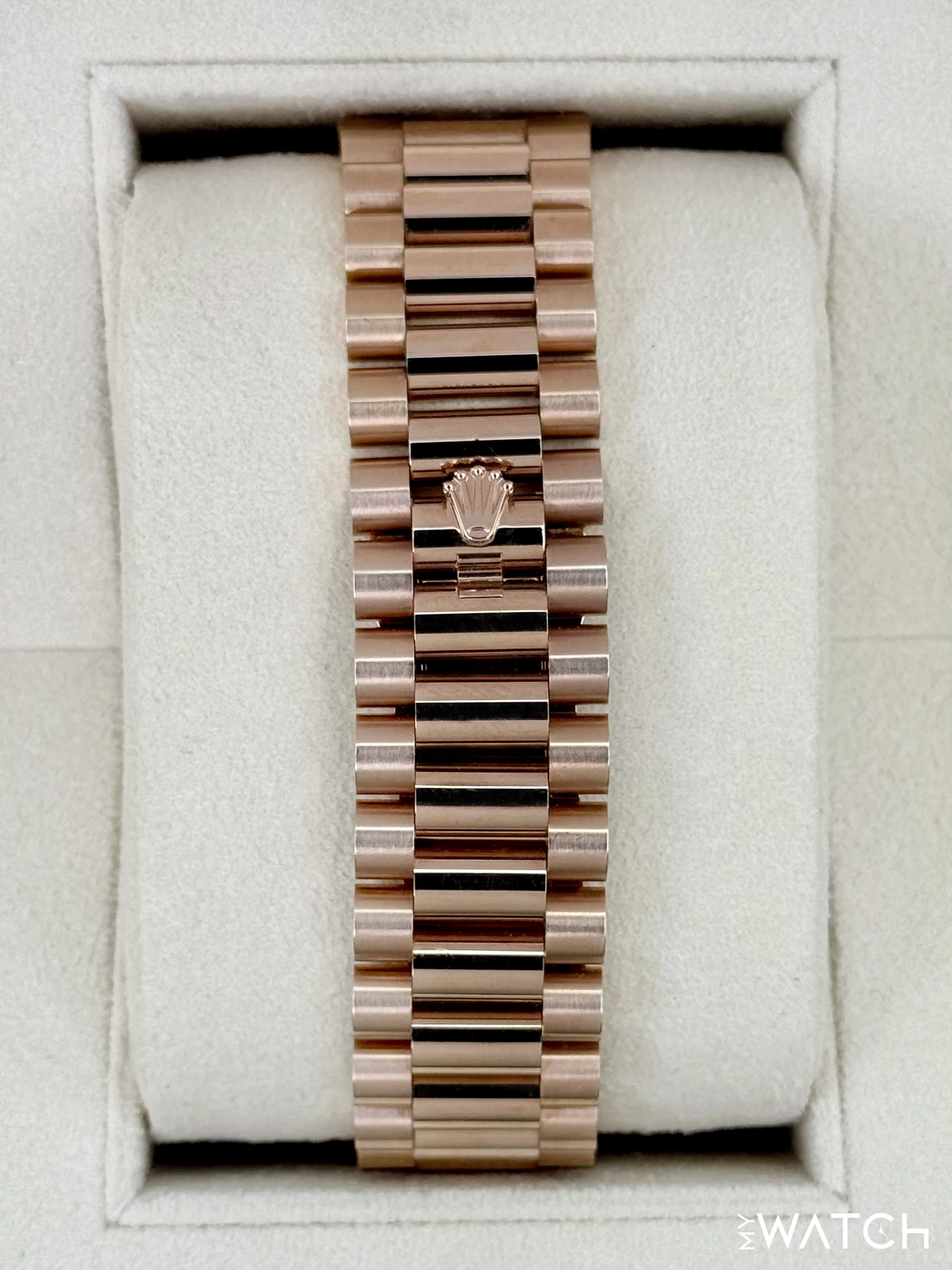 2023 Rolex Day-Date 40mm 228235 Rose Gold Eisenkiesal Baguette Dial - Image 2