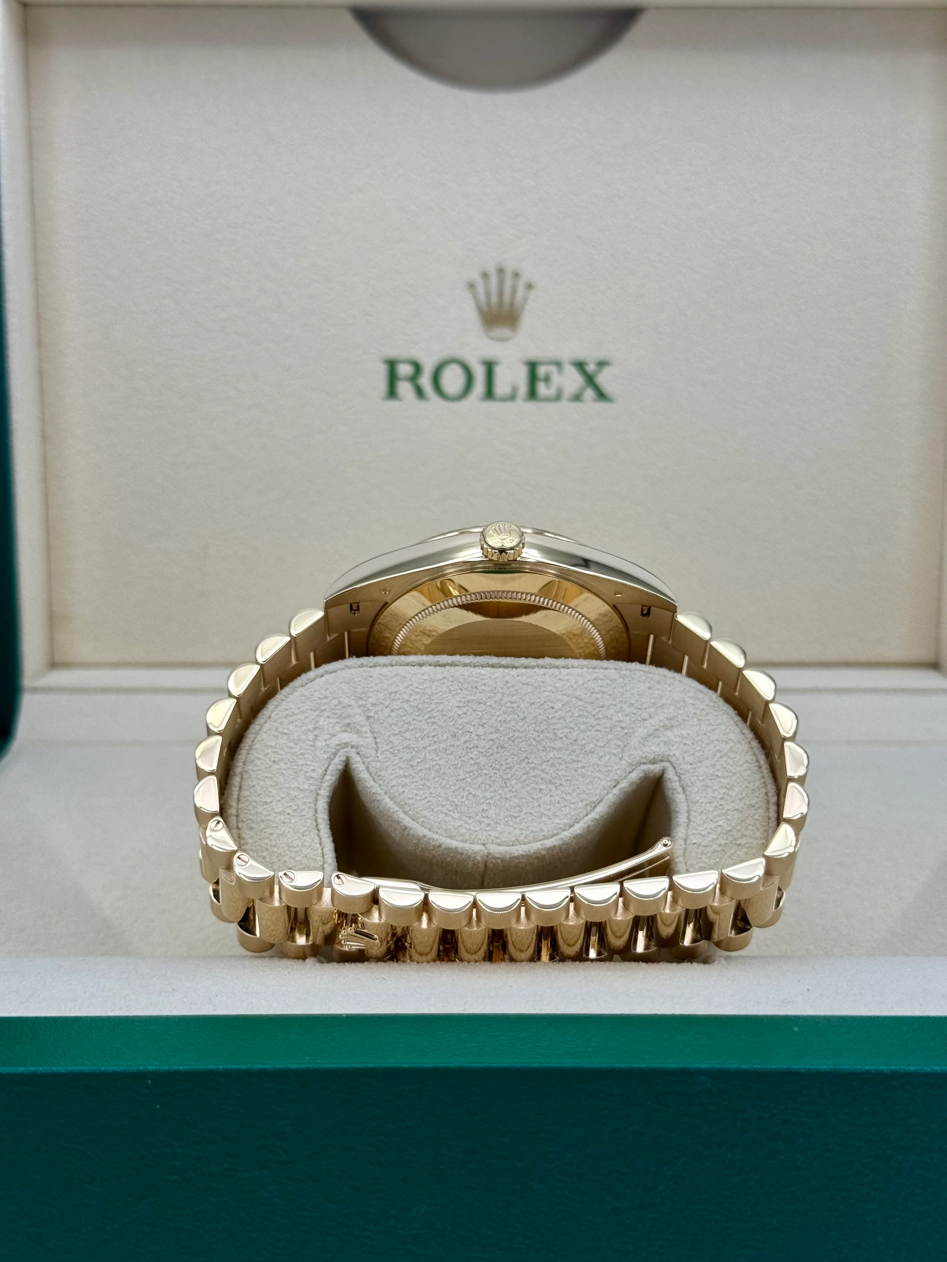 2023 Rolex Day-Date 40mm 228238 Black Diamond Baguette Dial - Image 9