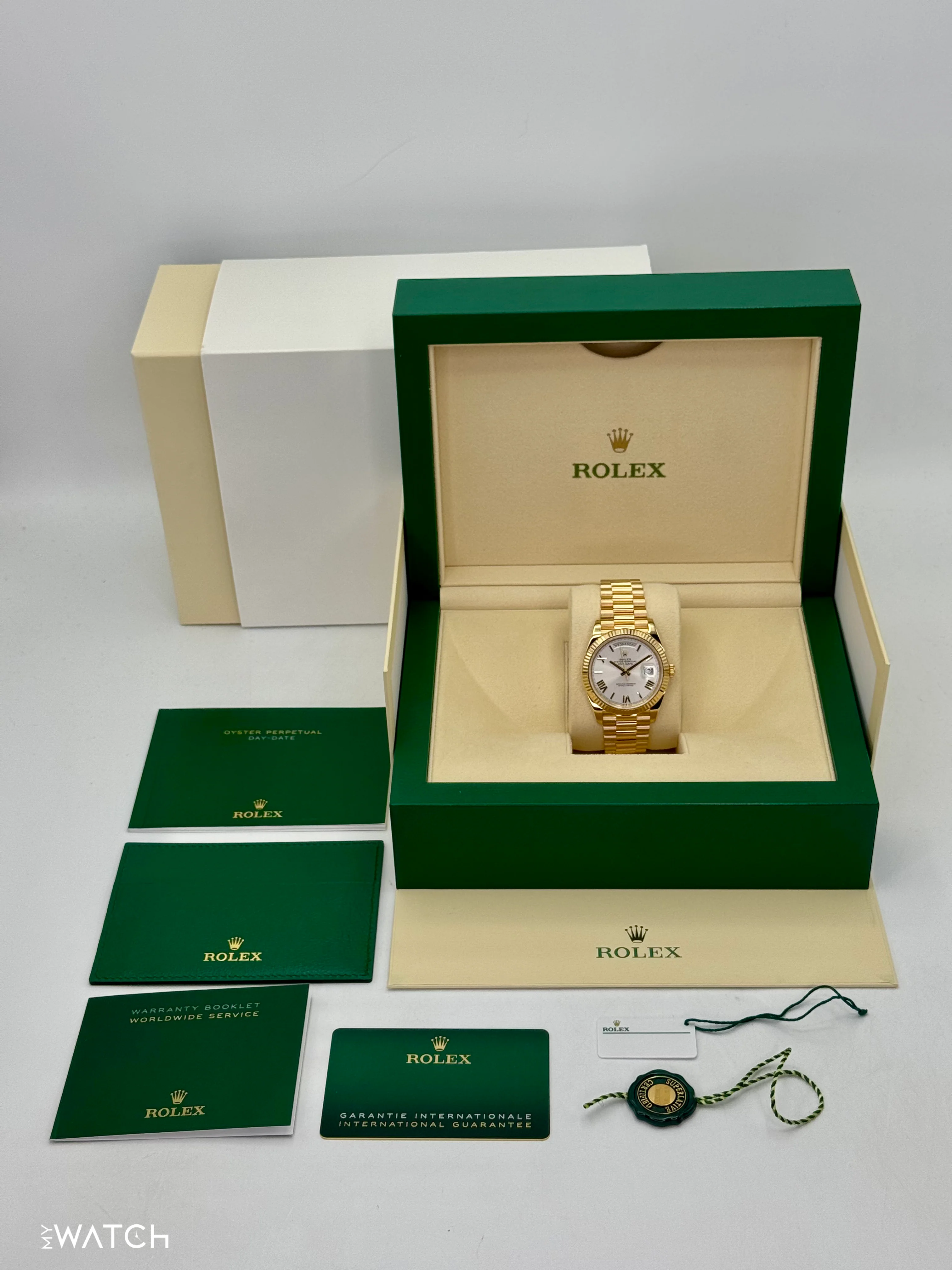 2023 Rolex Day-Date 40mm 228238 Presidential Silver Dial - Image 10