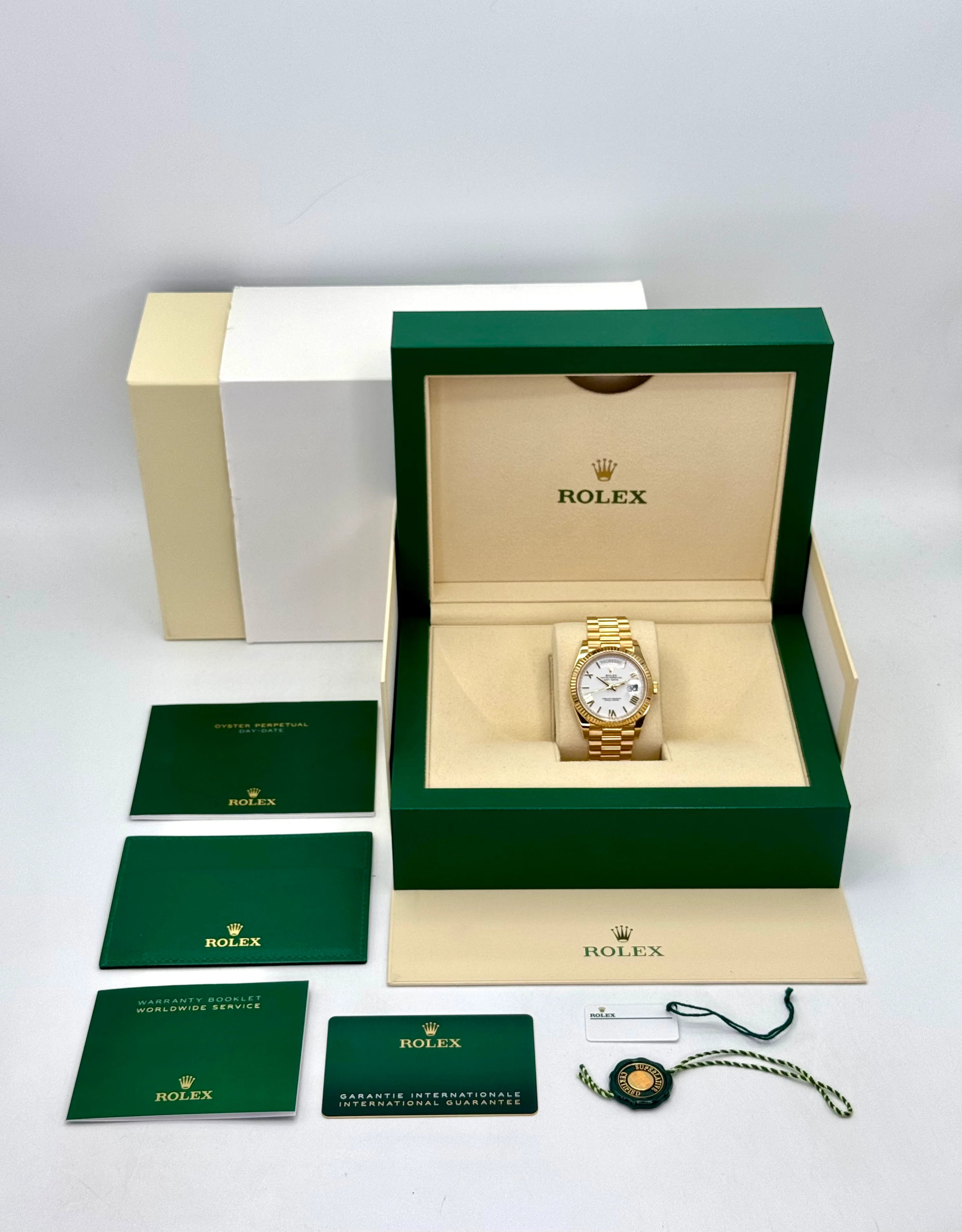 2023 Rolex Day-Date 40mm 228238 Presidential White Dial - Image 10