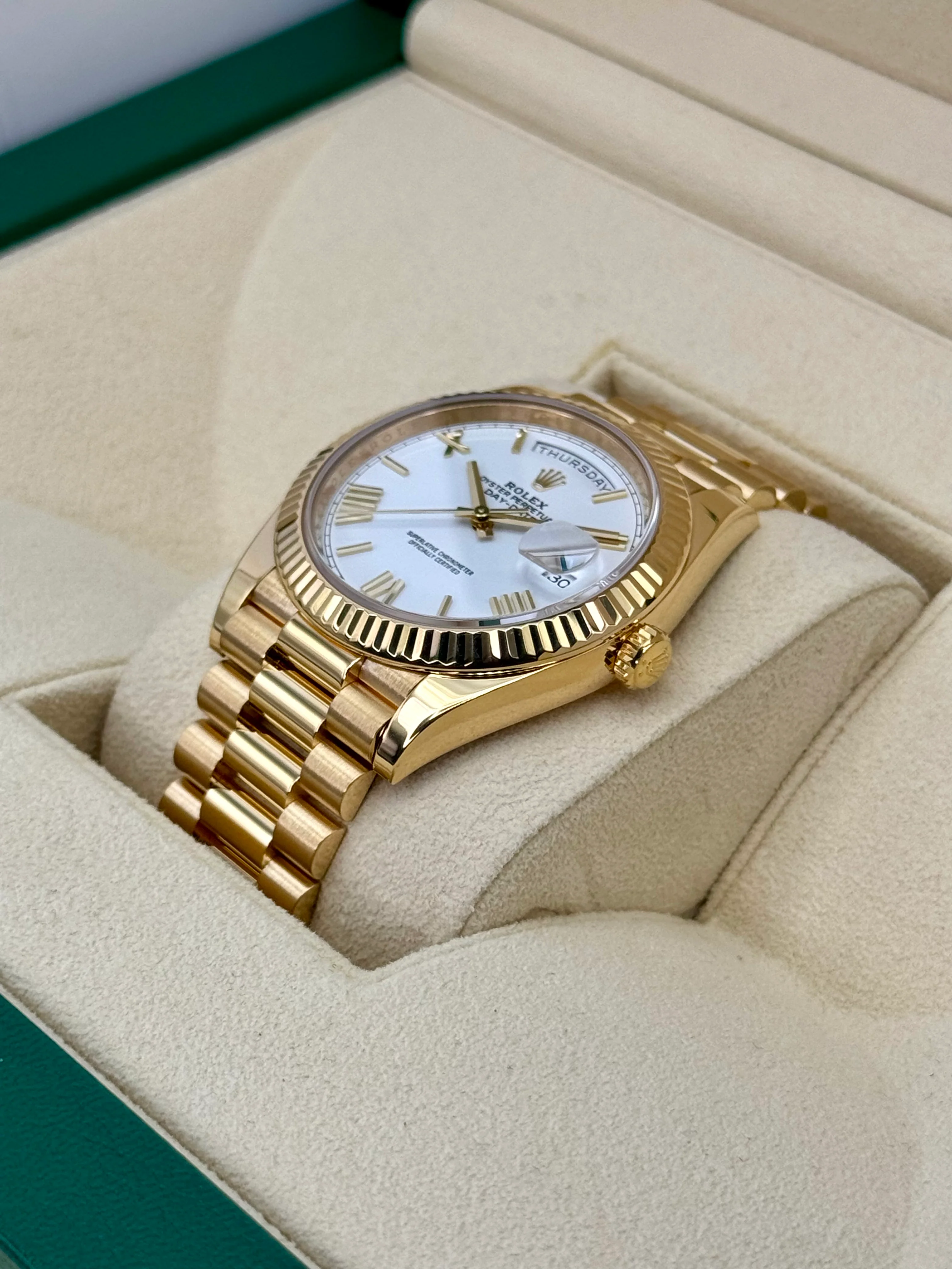 2023 Rolex Day-Date 40mm 228238 Presidential White Dial - Image 5