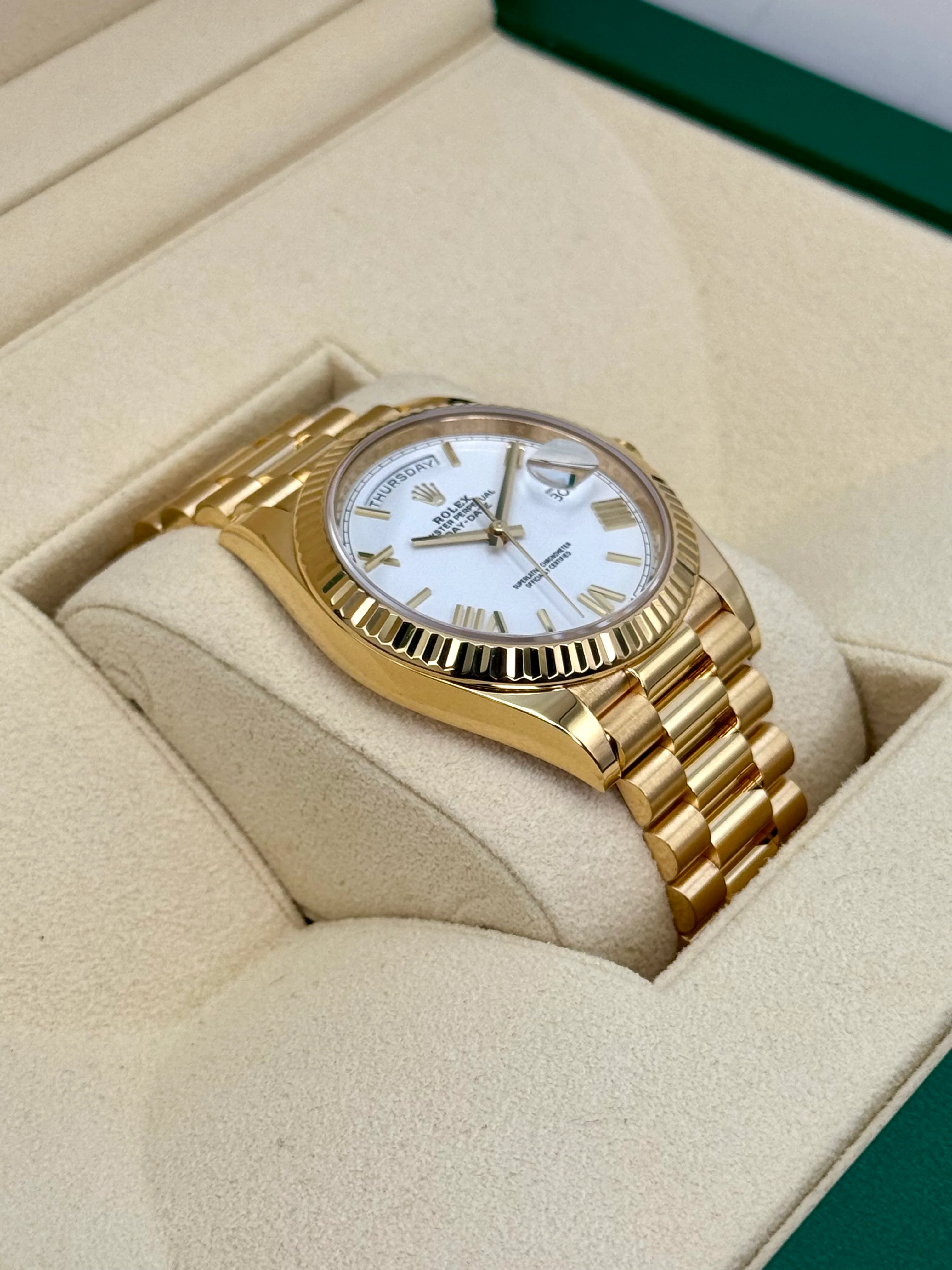 2023 Rolex Day-Date 40mm 228238 Presidential White Dial - Image 6