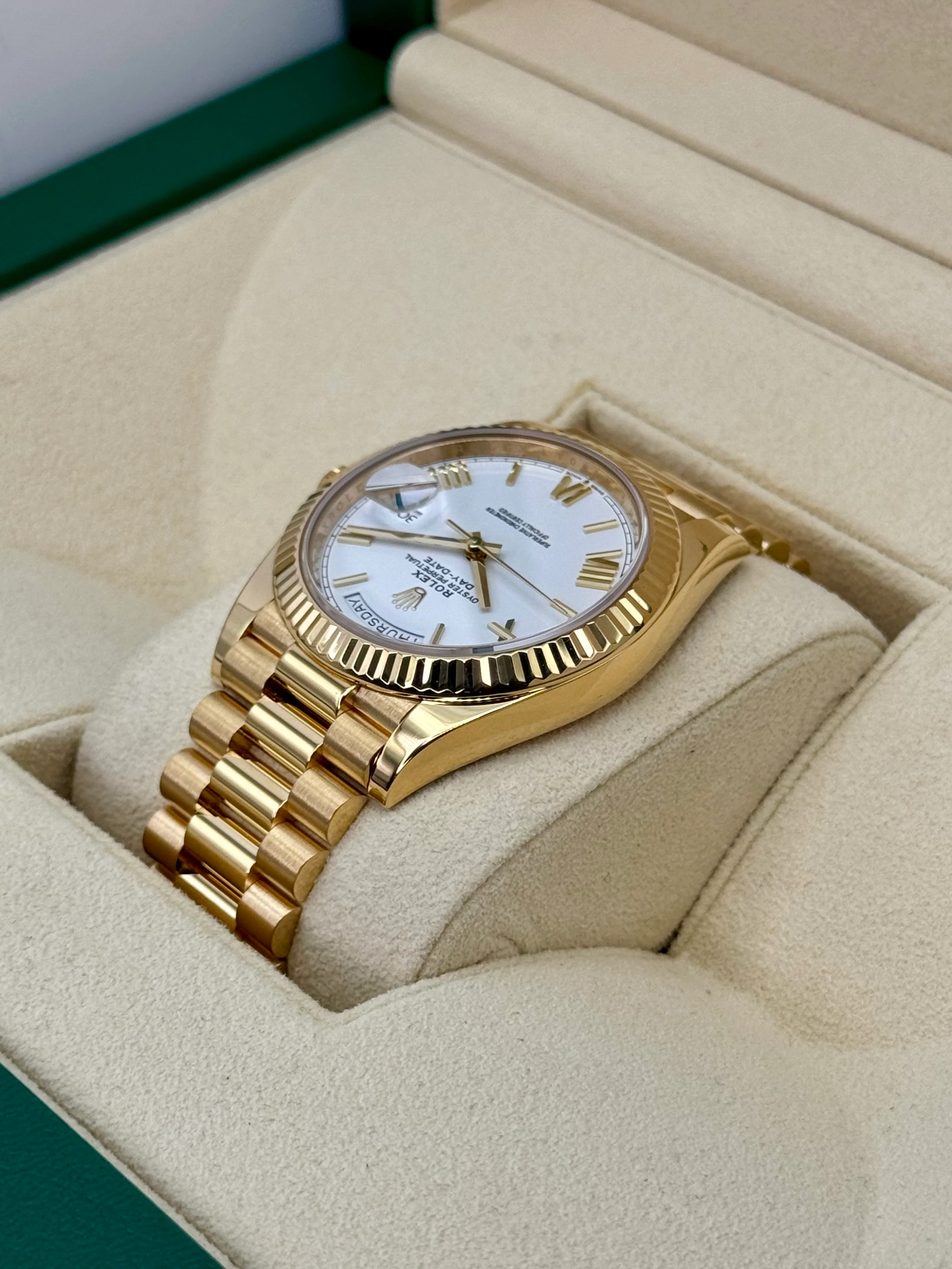 2023 Rolex Day-Date 40mm 228238 Presidential White Dial - Image 7