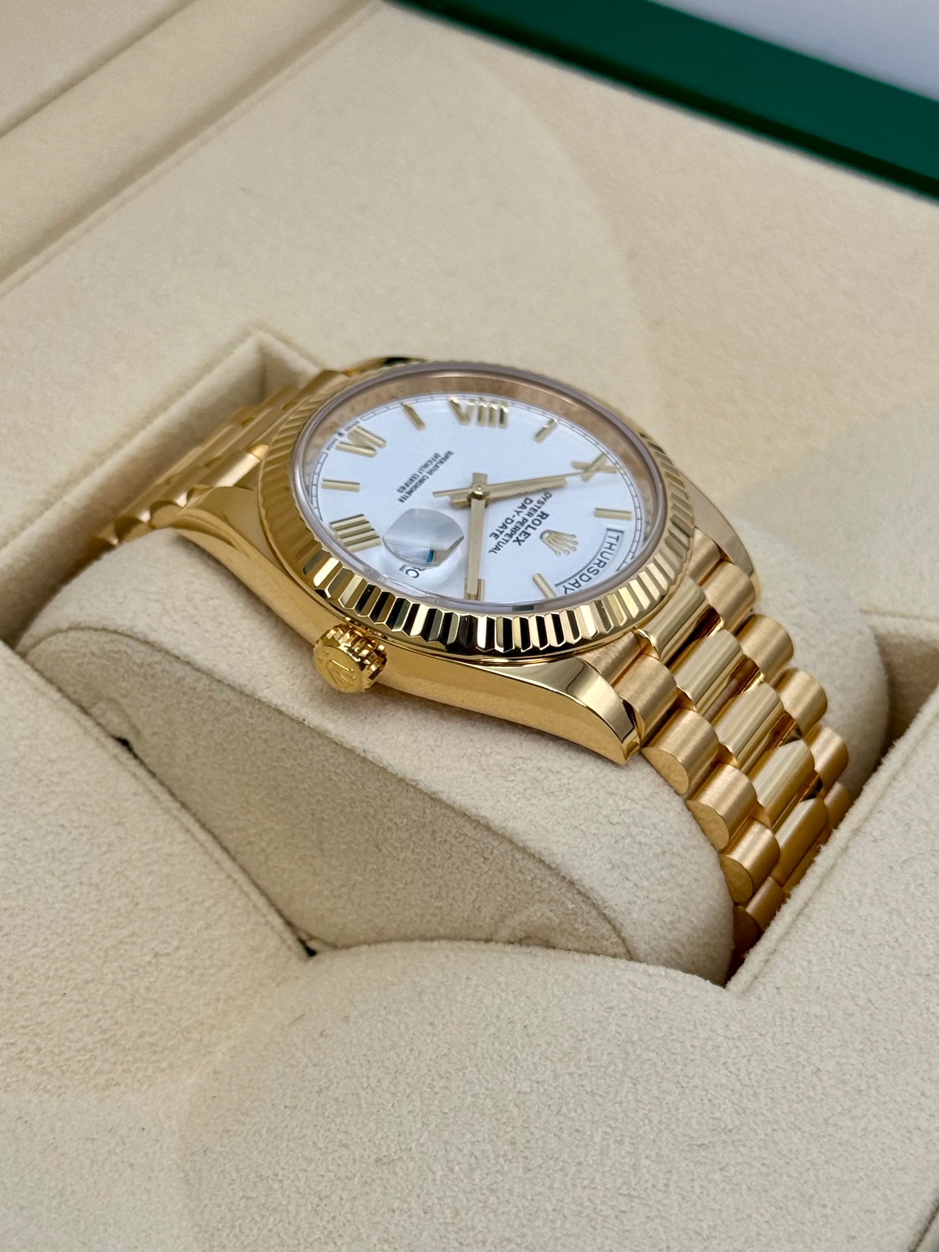 2023 Rolex Day-Date 40mm 228238 Presidential White Dial - Image 8