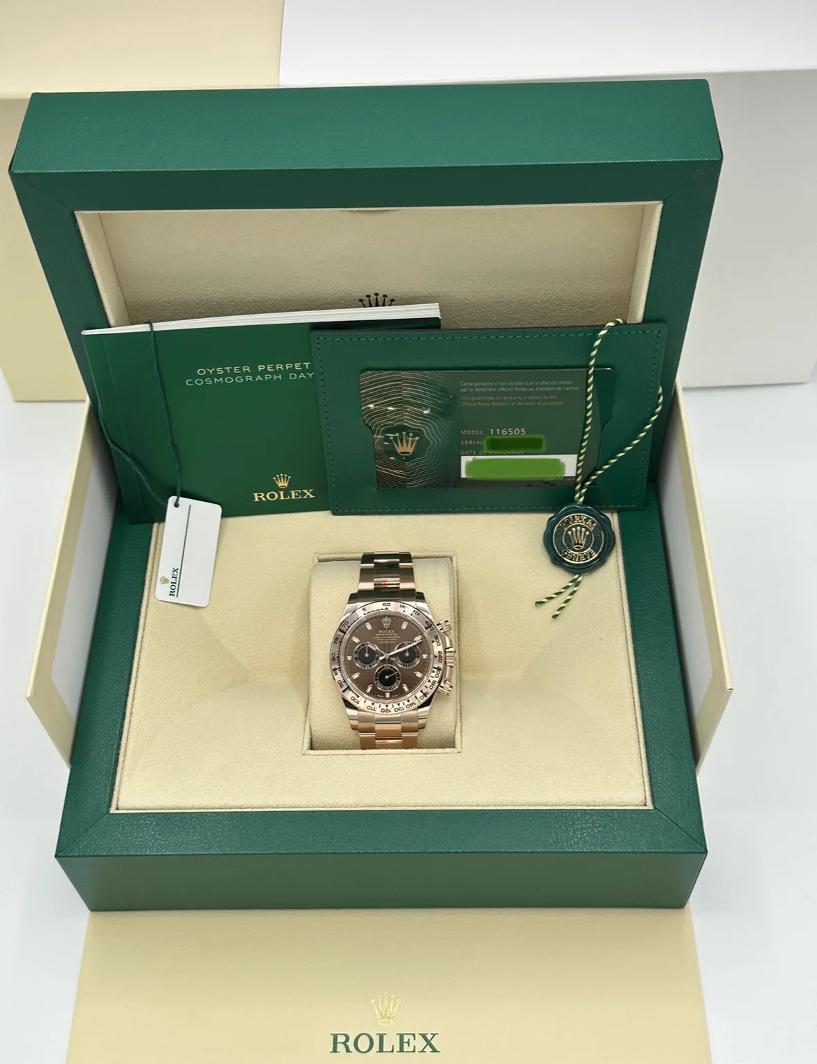 NEW 2023 Rolex Daytona 40mm 116505 Rose Gold Chocolate Dial - Image 11