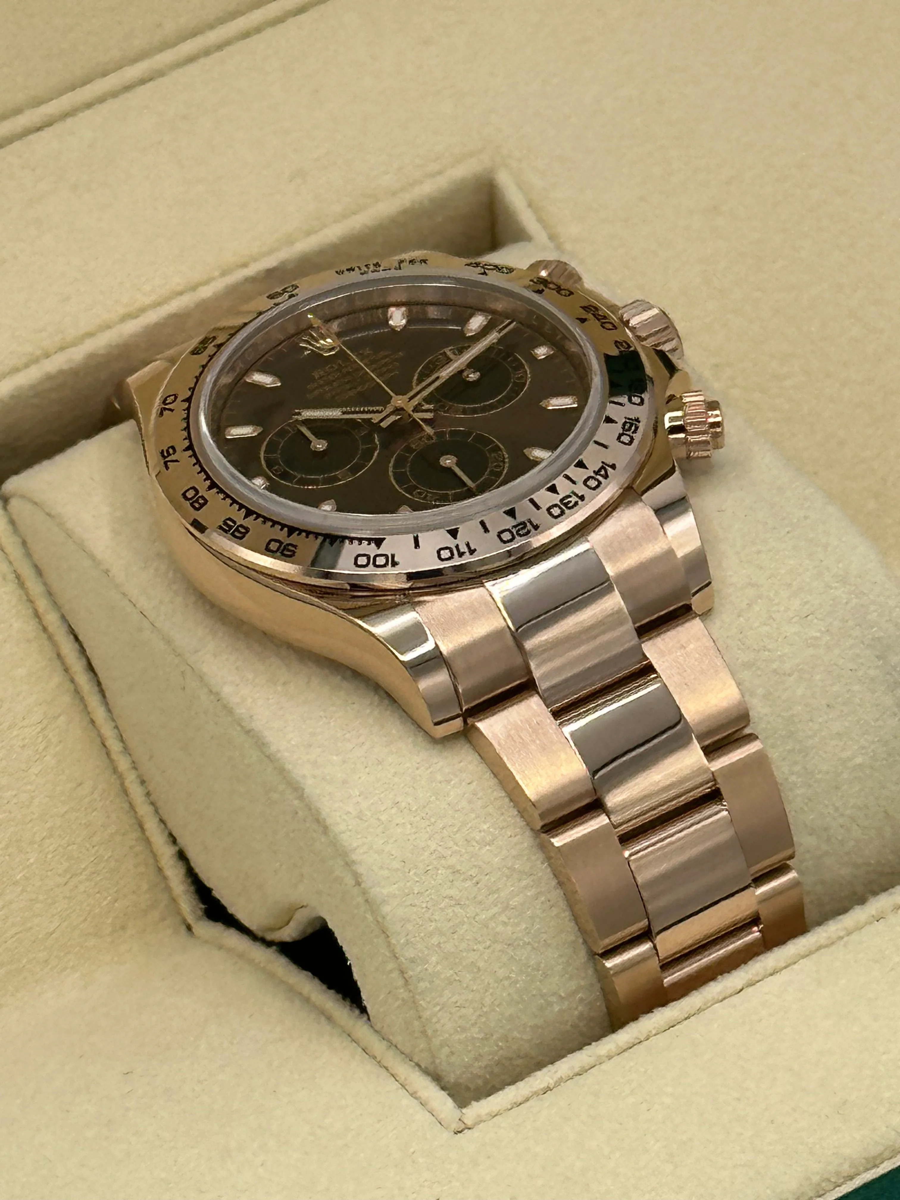 NEW 2023 Rolex Daytona 40mm 116505 Rose Gold Chocolate Dial - Image 8
