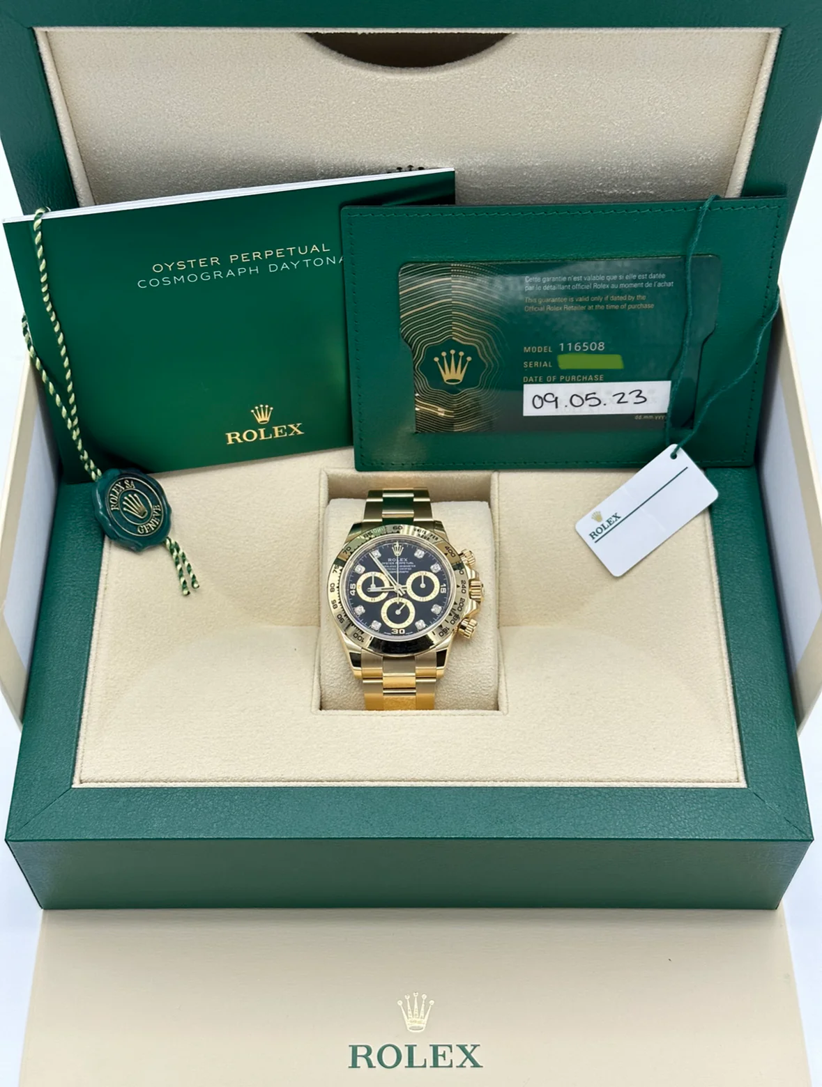 2023 Rolex Daytona 40mm 116508 Black Diamond Dial - Image 11