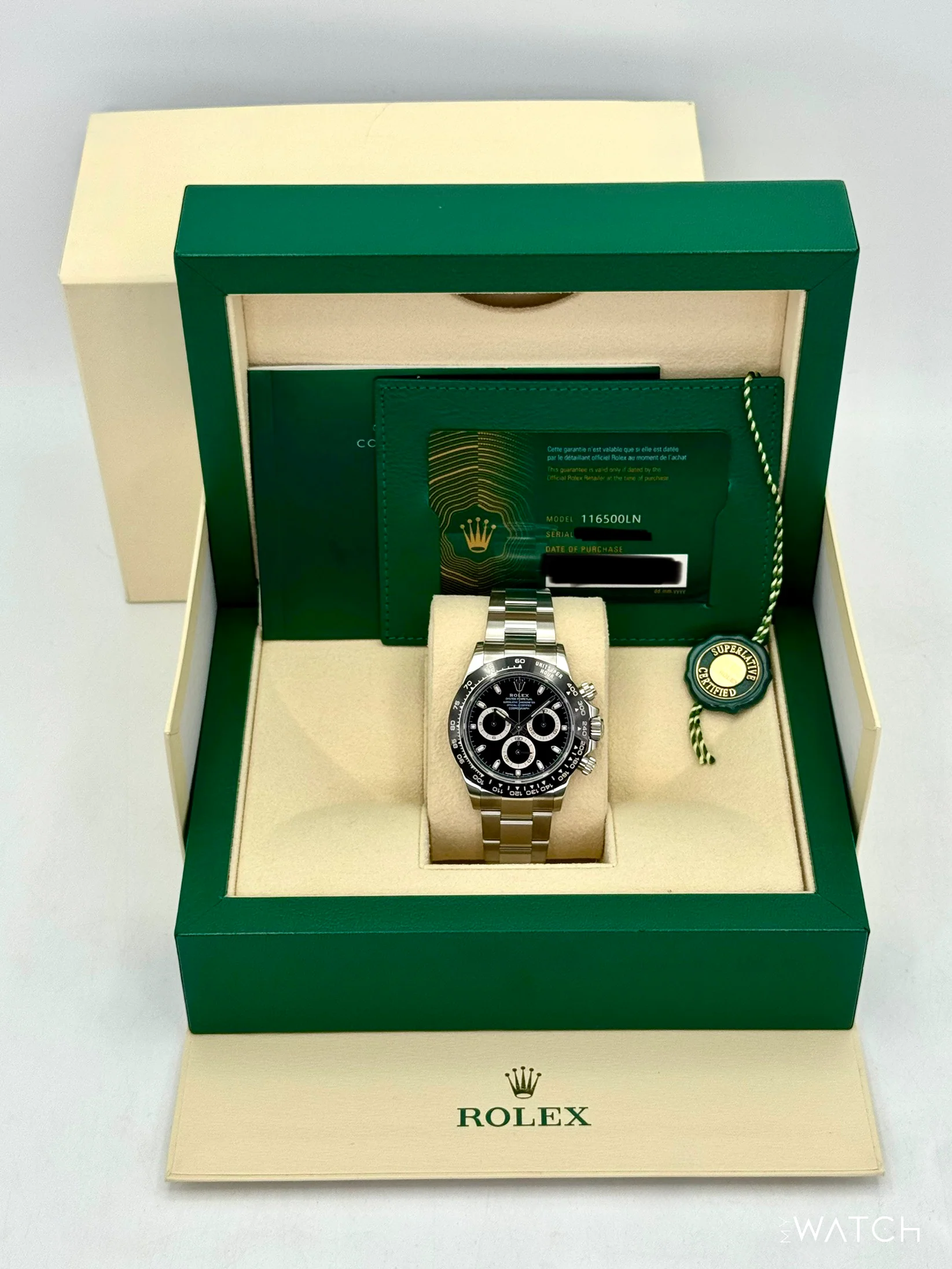 2023 Rolex Daytona 40mm 116500LN Stainless Steel Black Dial - Image 9