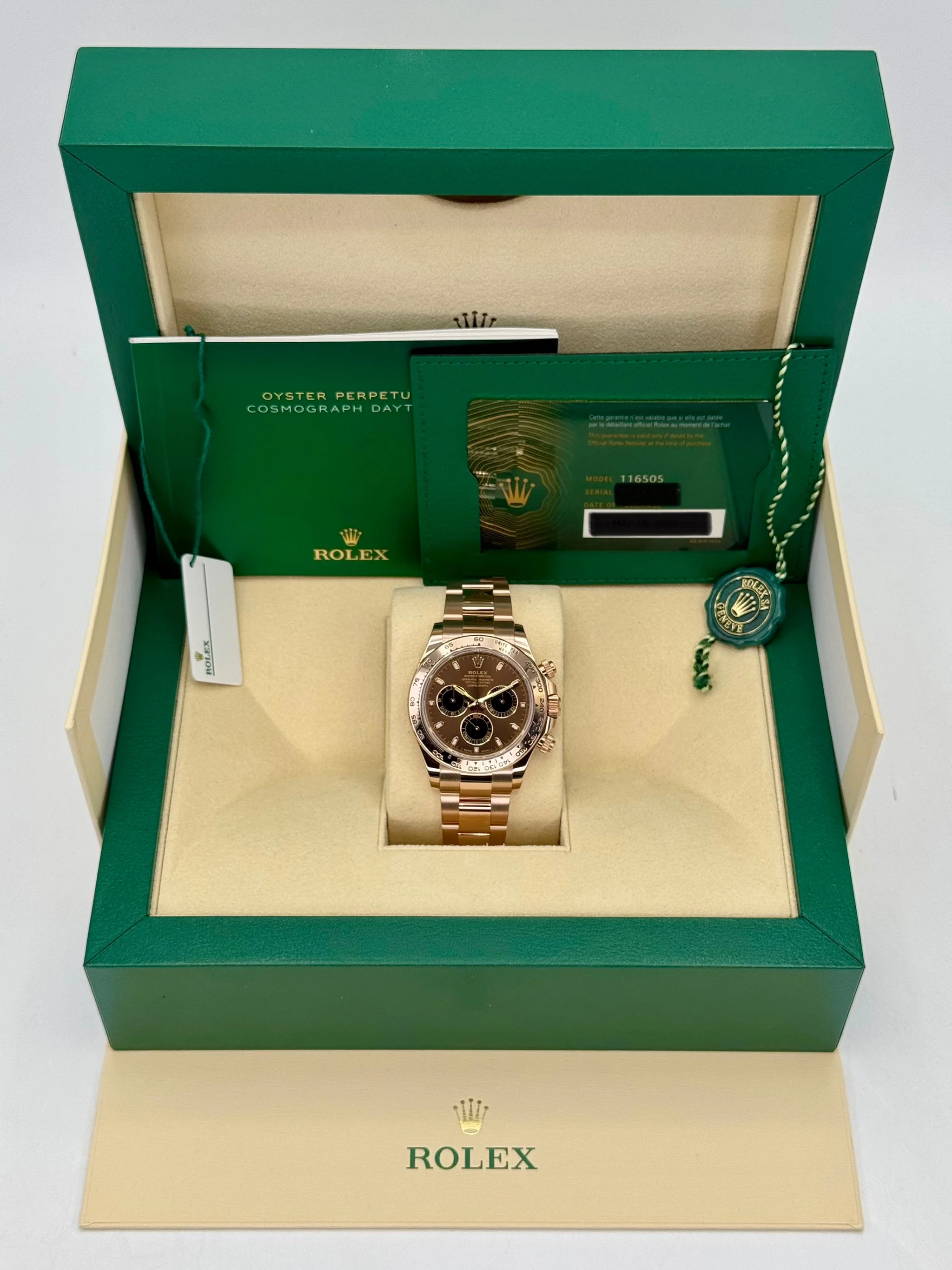 2023 Rolex Daytona 40mm 116505 Rose Gold Chocolate Dial - Image 9