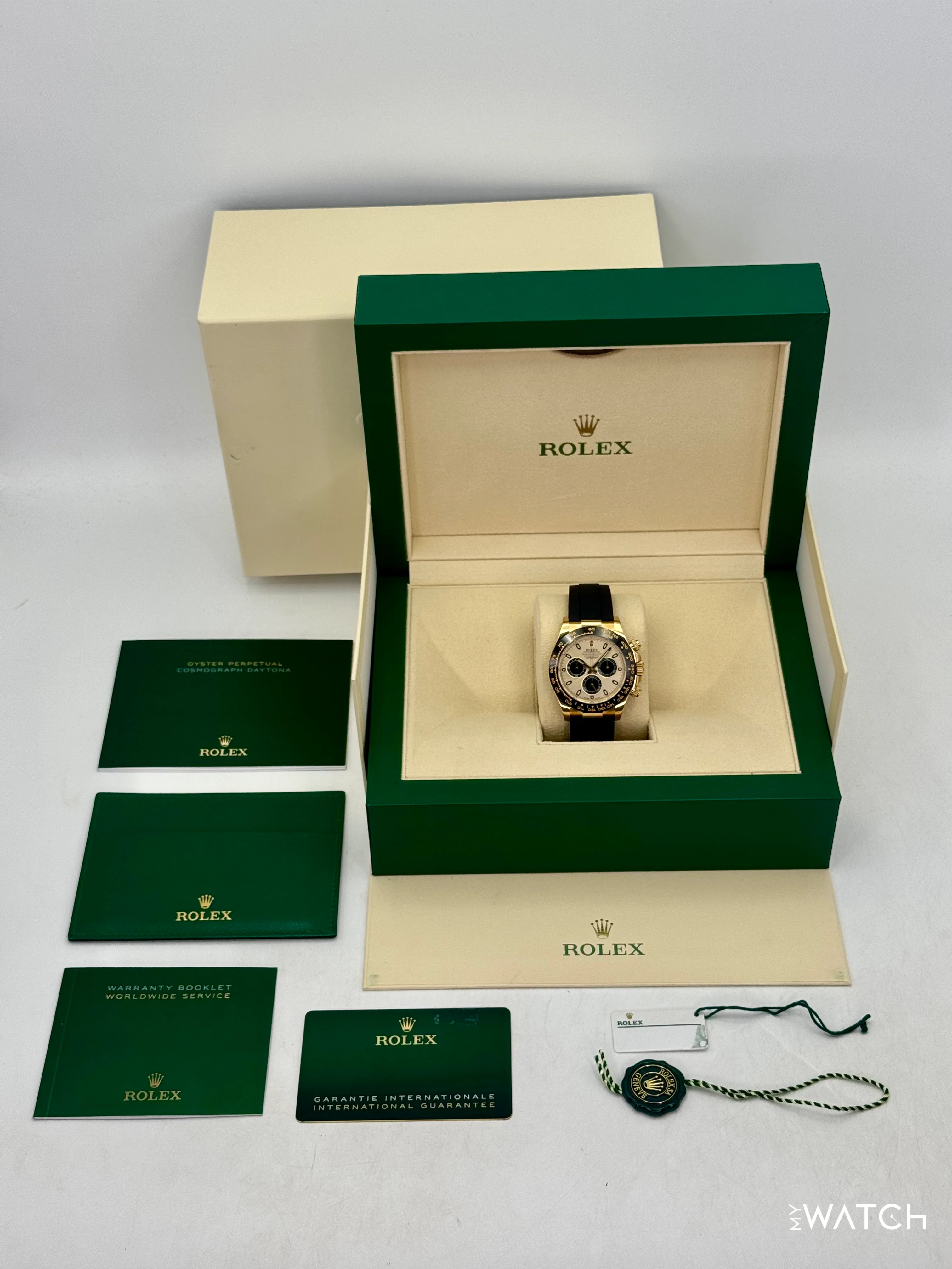 2023 Rolex Daytona 40mm 116518LN 18K Yellow Gold Oysterflex Champagne Dial - Image 10
