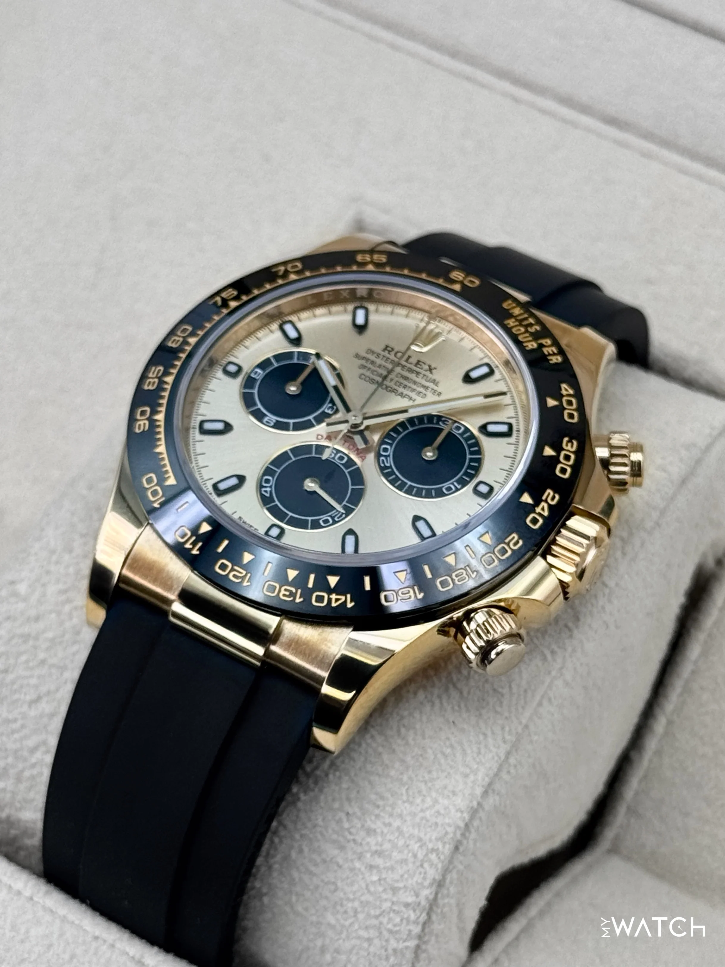 2023 Rolex Daytona 40mm 116518LN 18K Yellow Gold Oysterflex Champagne Dial - Image 5