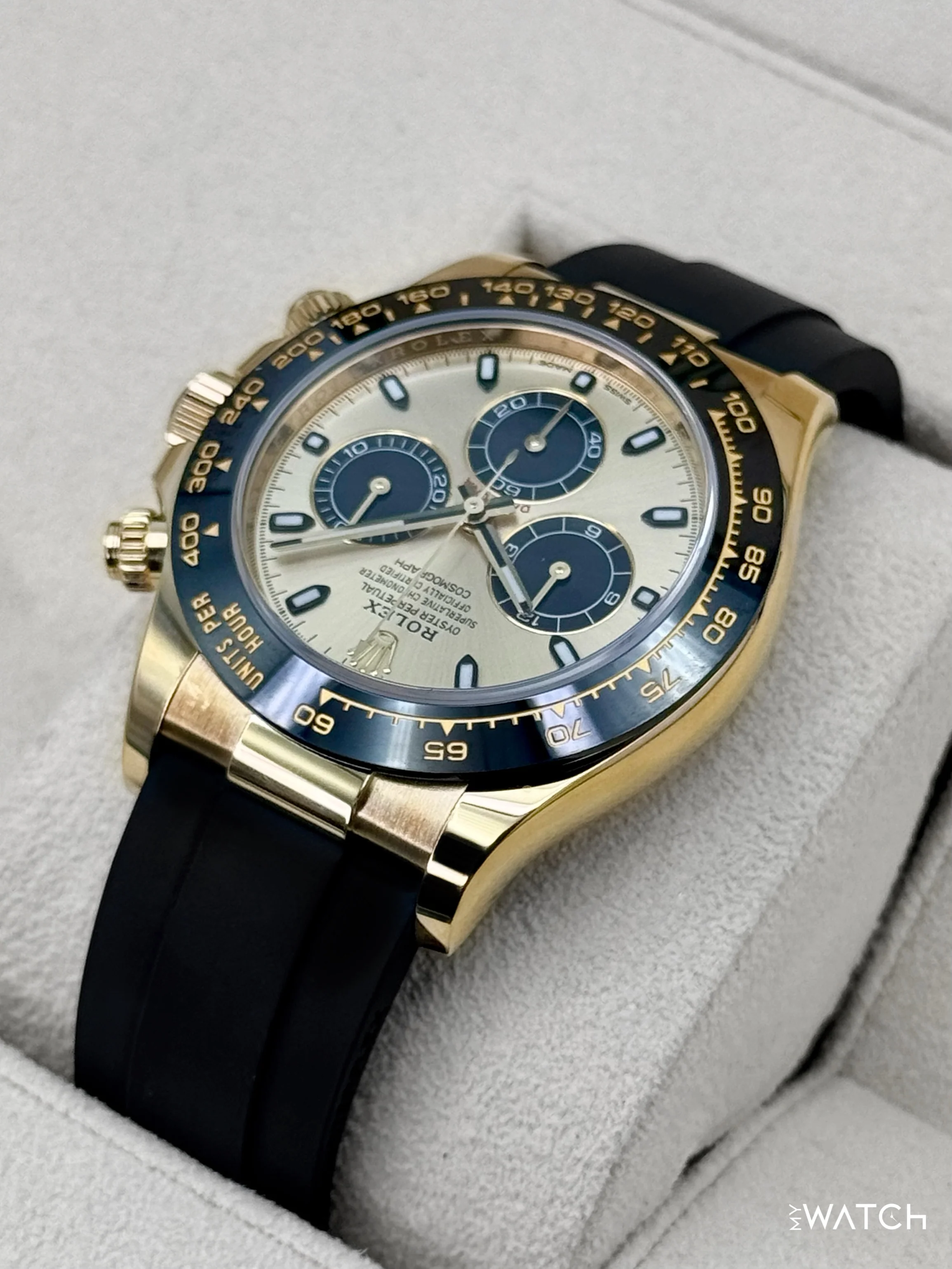 2023 Rolex Daytona 40mm 116518LN 18K Yellow Gold Oysterflex Champagne Dial - Image 7