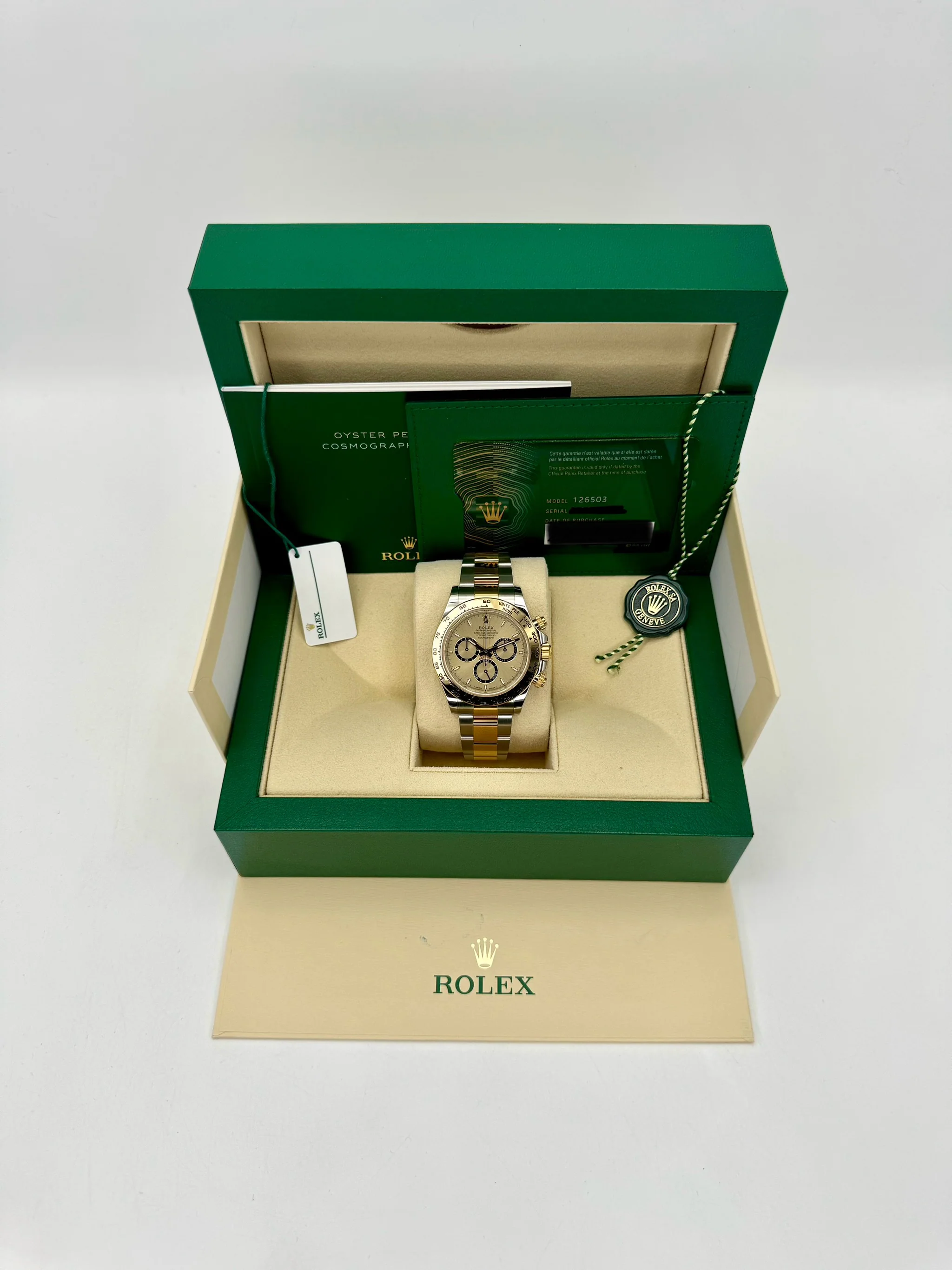 2023 Rolex Daytona 40mm 126503 Two-Tone Champagne Dial - Image 11