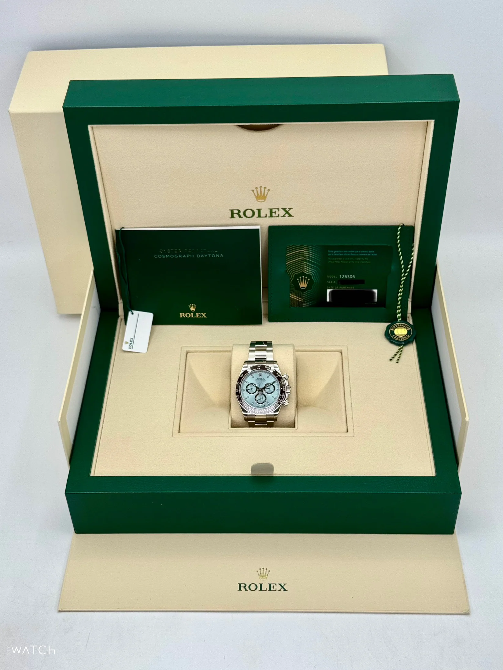 2023 Rolex Daytona 40mm 126506 Platinum Ice Blue Dial - Image 10