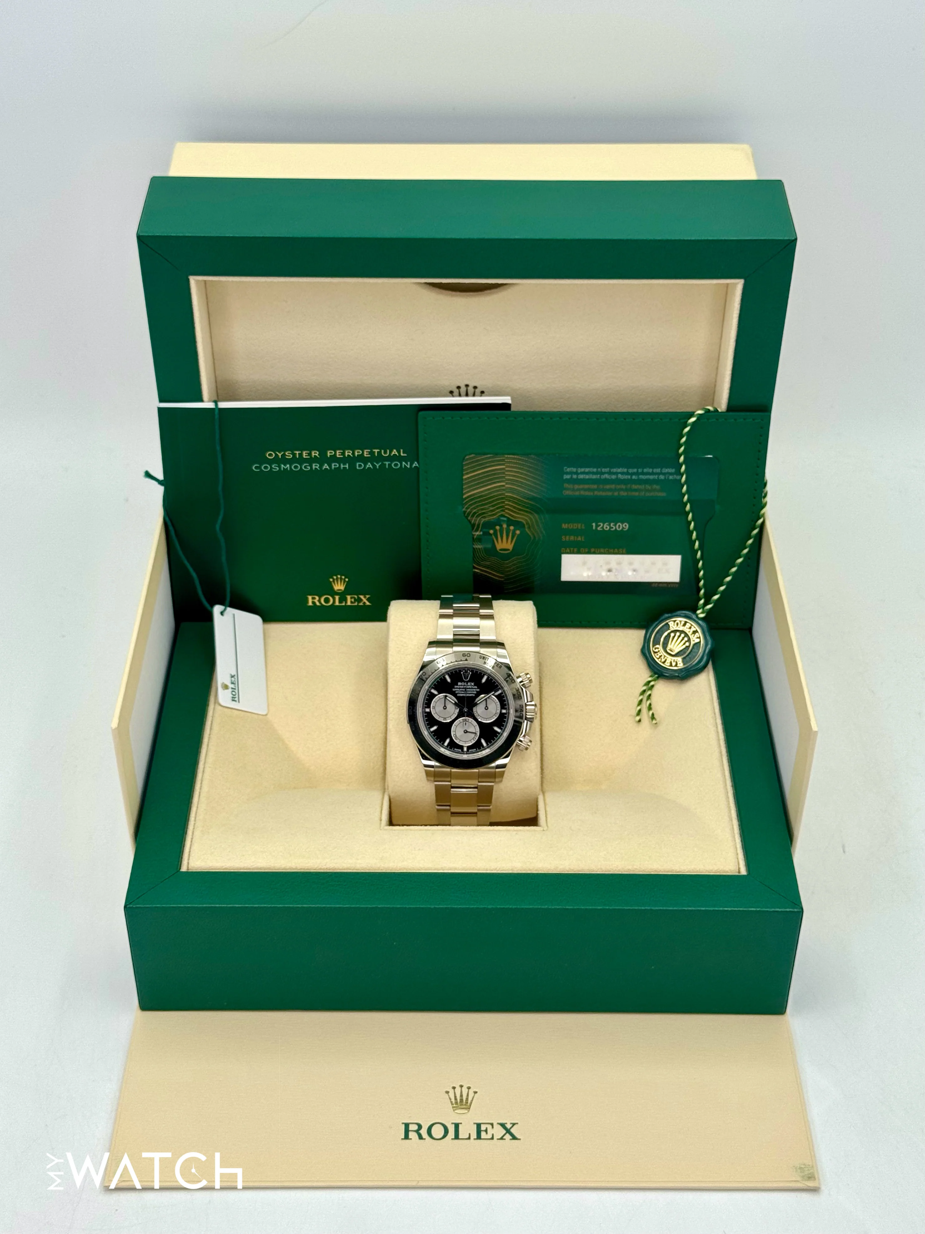 2023 Rolex Daytona 40mm 126509 White Gold Black Dial - Image 9