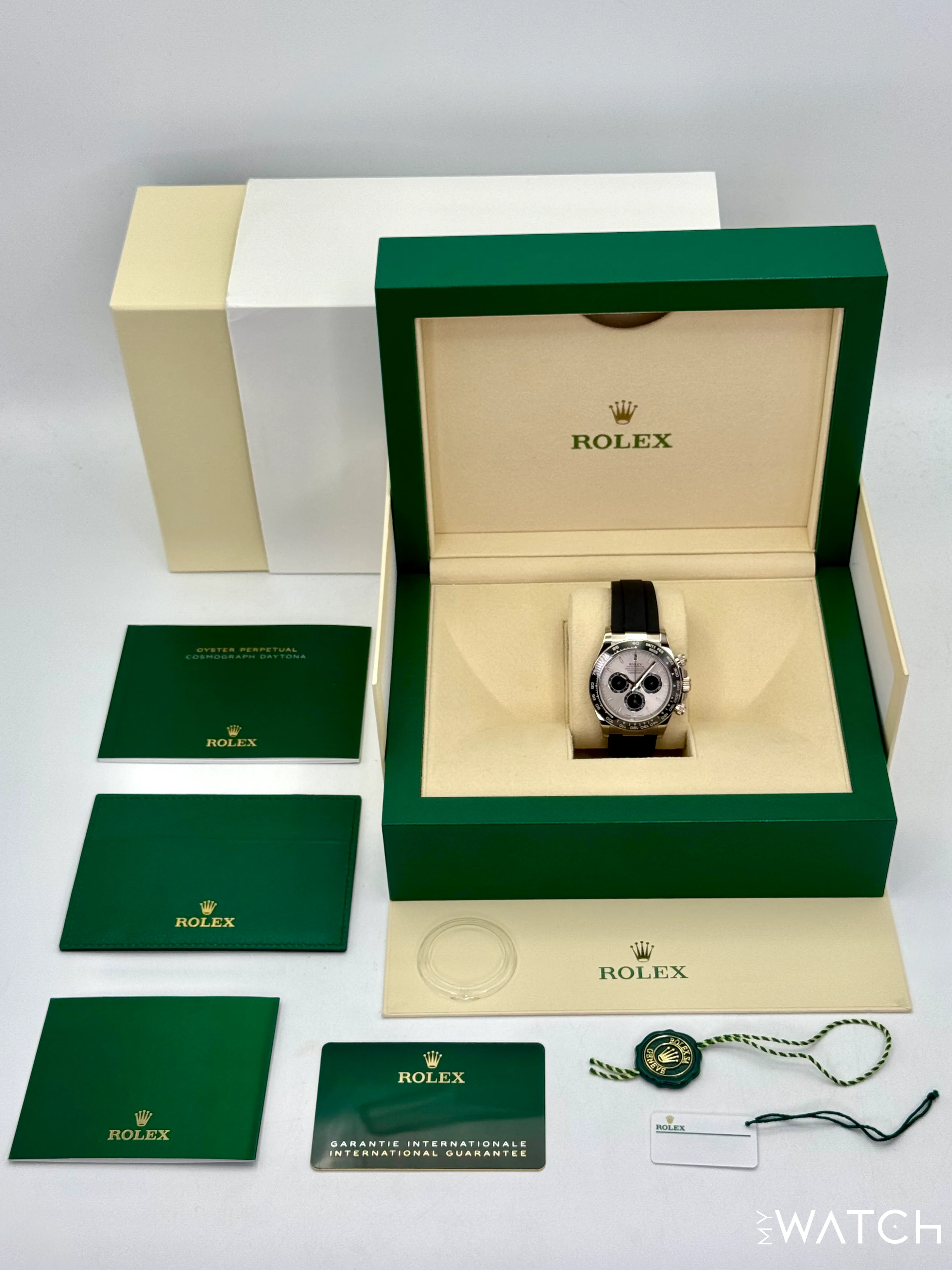 2023 Rolex Daytona 40mm 126519LN White Gold Oysterflex Silver Ghost Dial - Image 10