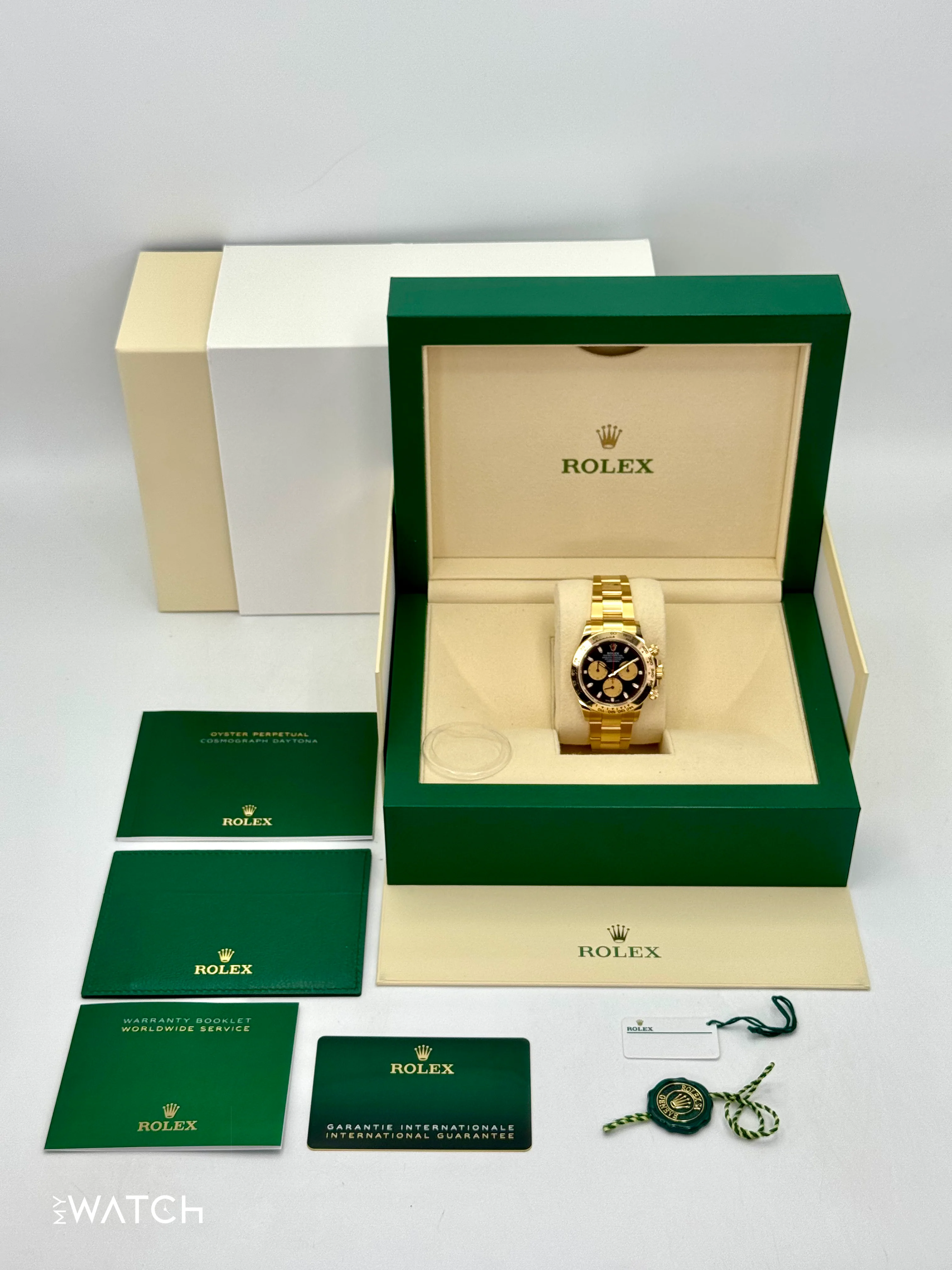 2023 Rolex Daytona "Paul Newman" 40mm 116508 Yellow Gold Black Dial - Image 10