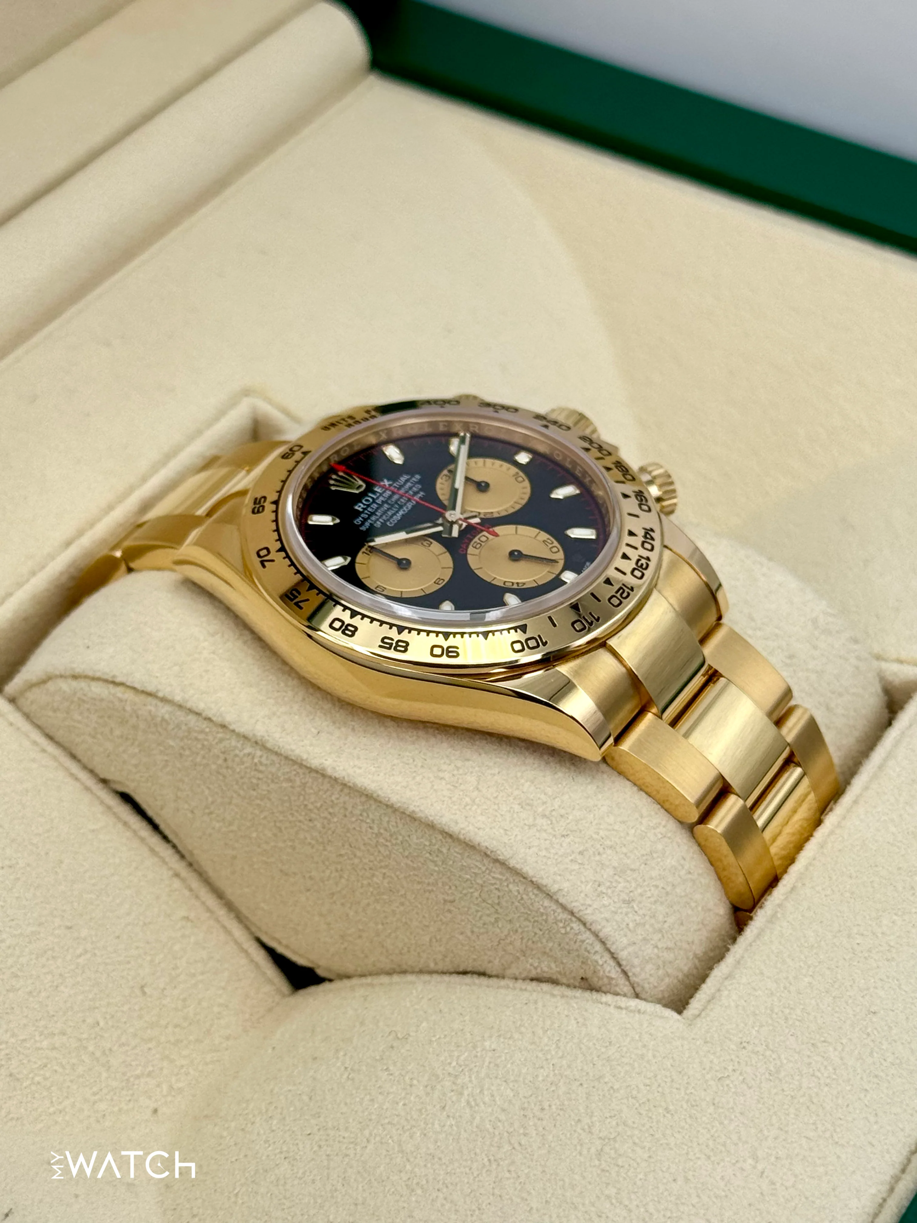 2023 Rolex Daytona "Paul Newman" 40mm 116508 Yellow Gold Black Dial - Image 6