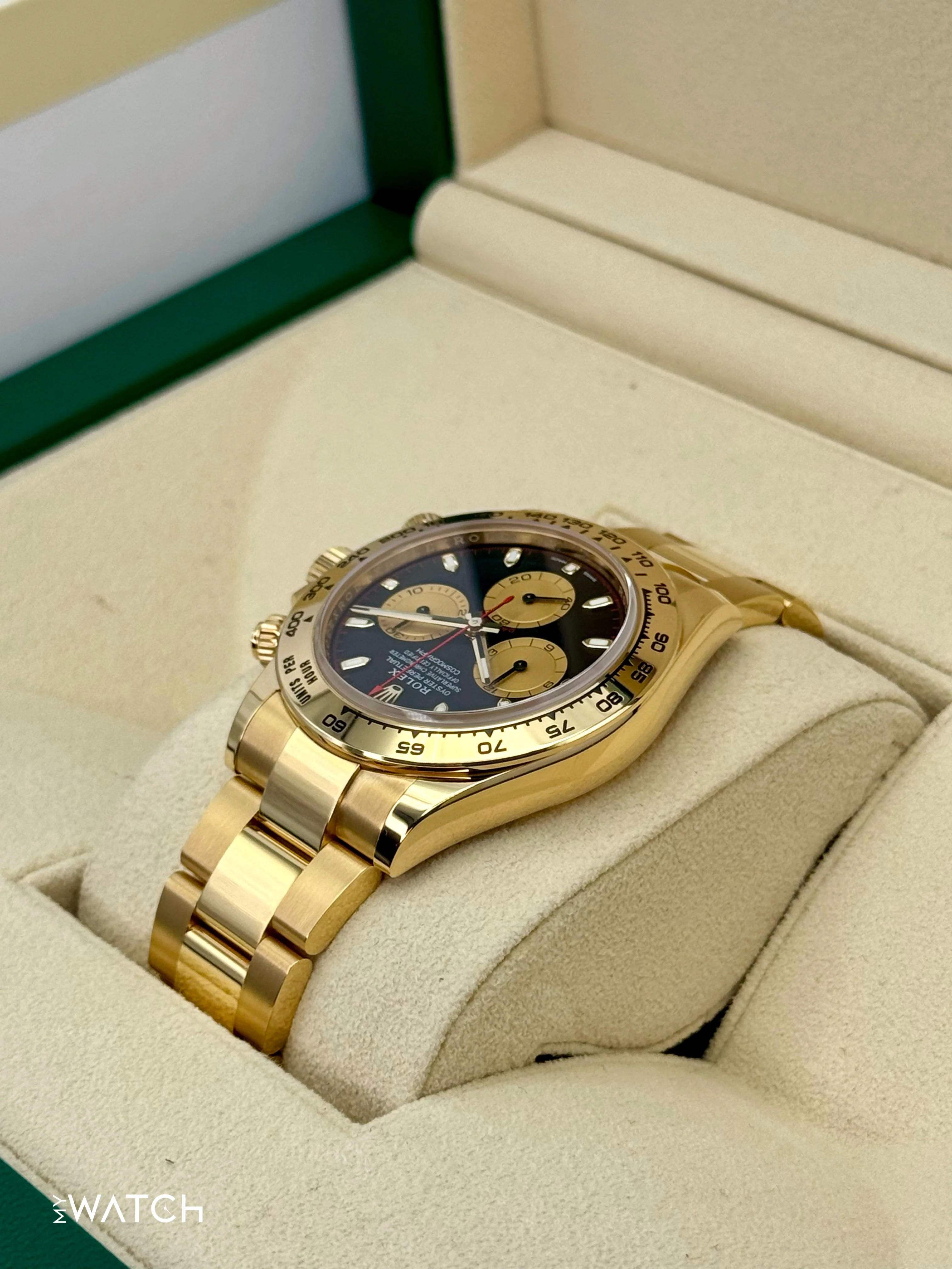 2023 Rolex Daytona "Paul Newman" 40mm 116508 Yellow Gold Black Dial - Image 7