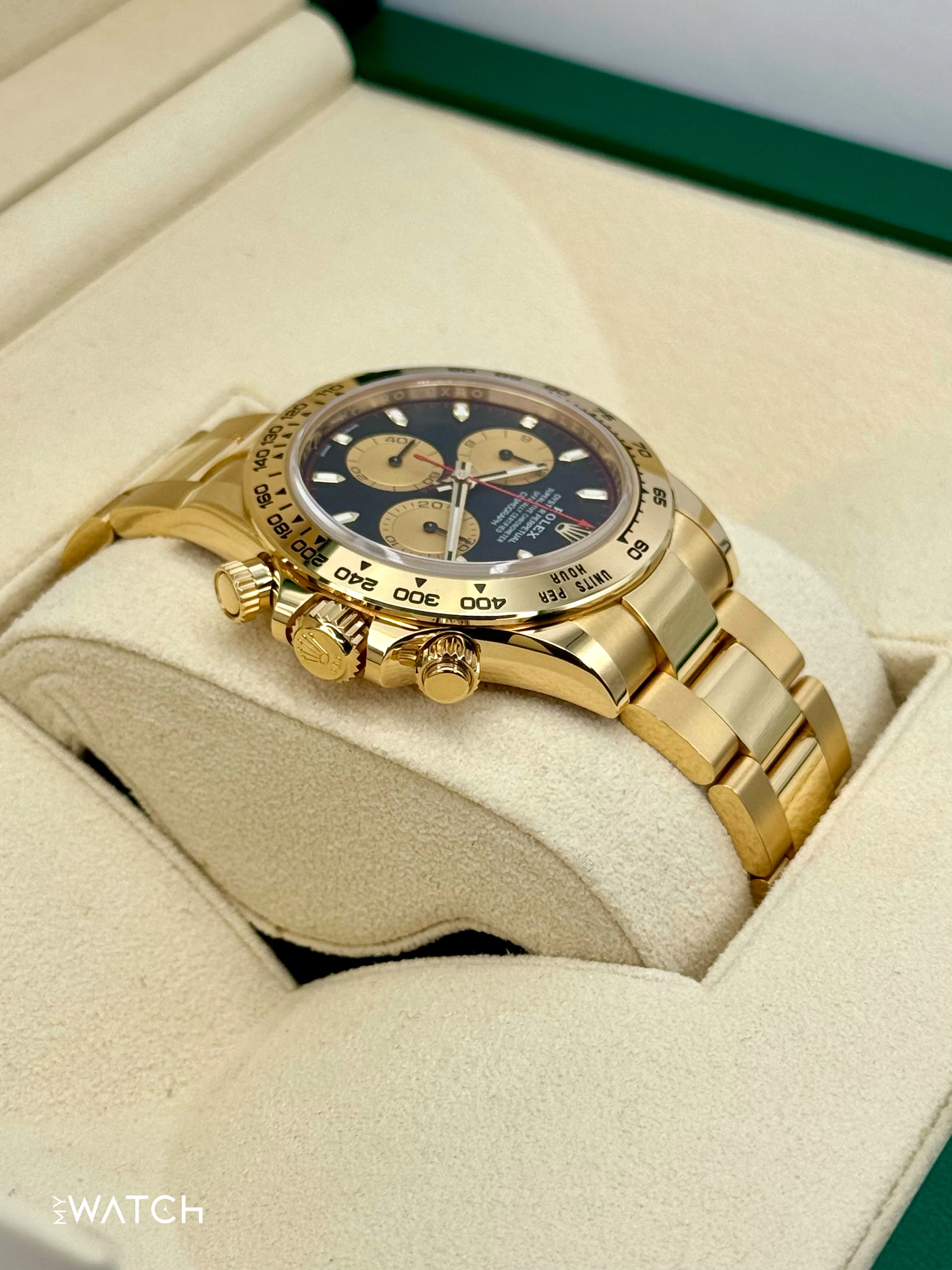 2023 Rolex Daytona "Paul Newman" 40mm 116508 Yellow Gold Black Dial - Image 8