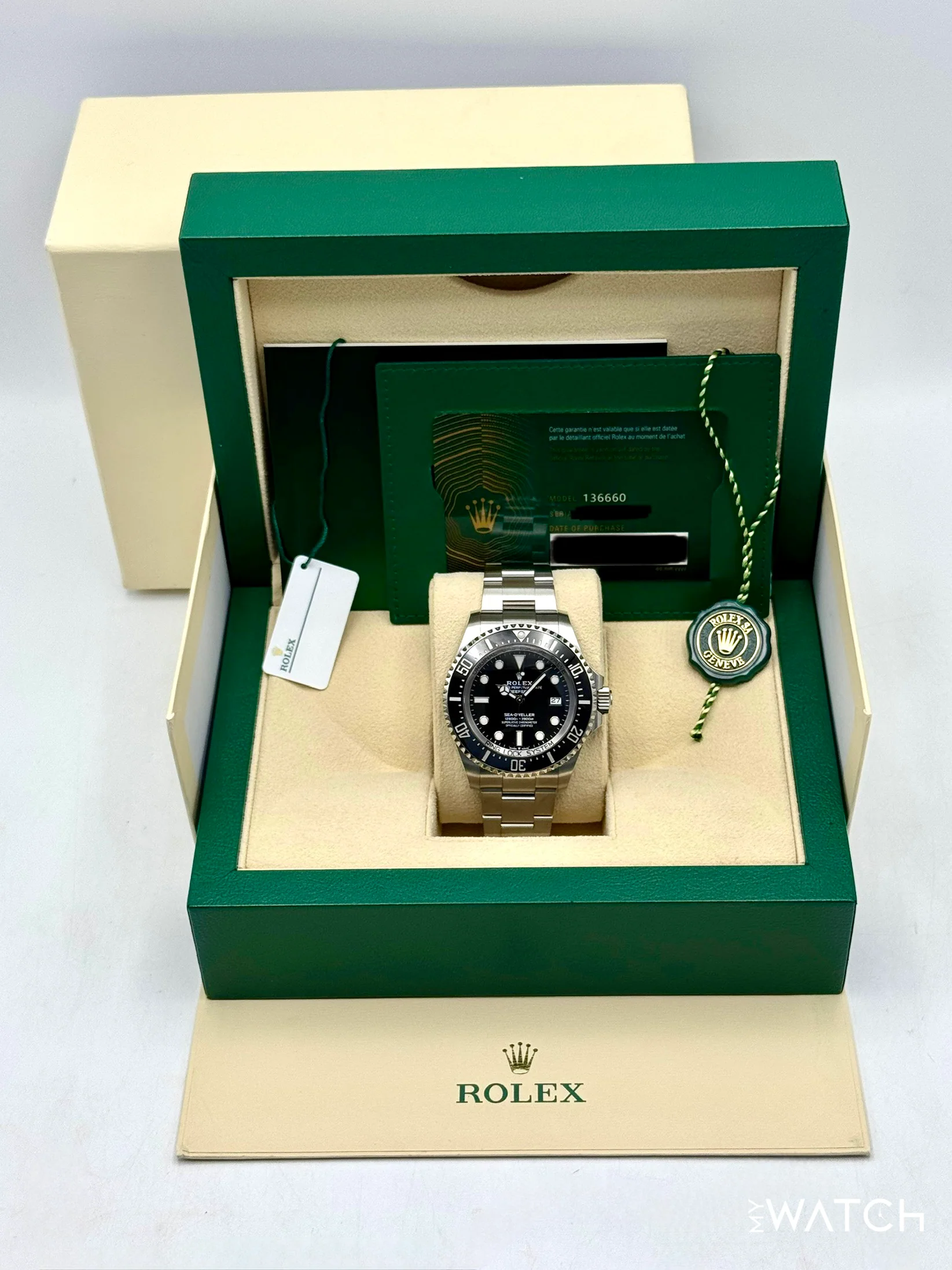 2023 Rolex Deepsea 44mm 136660 Stainless Steel Black Dial - Image 9